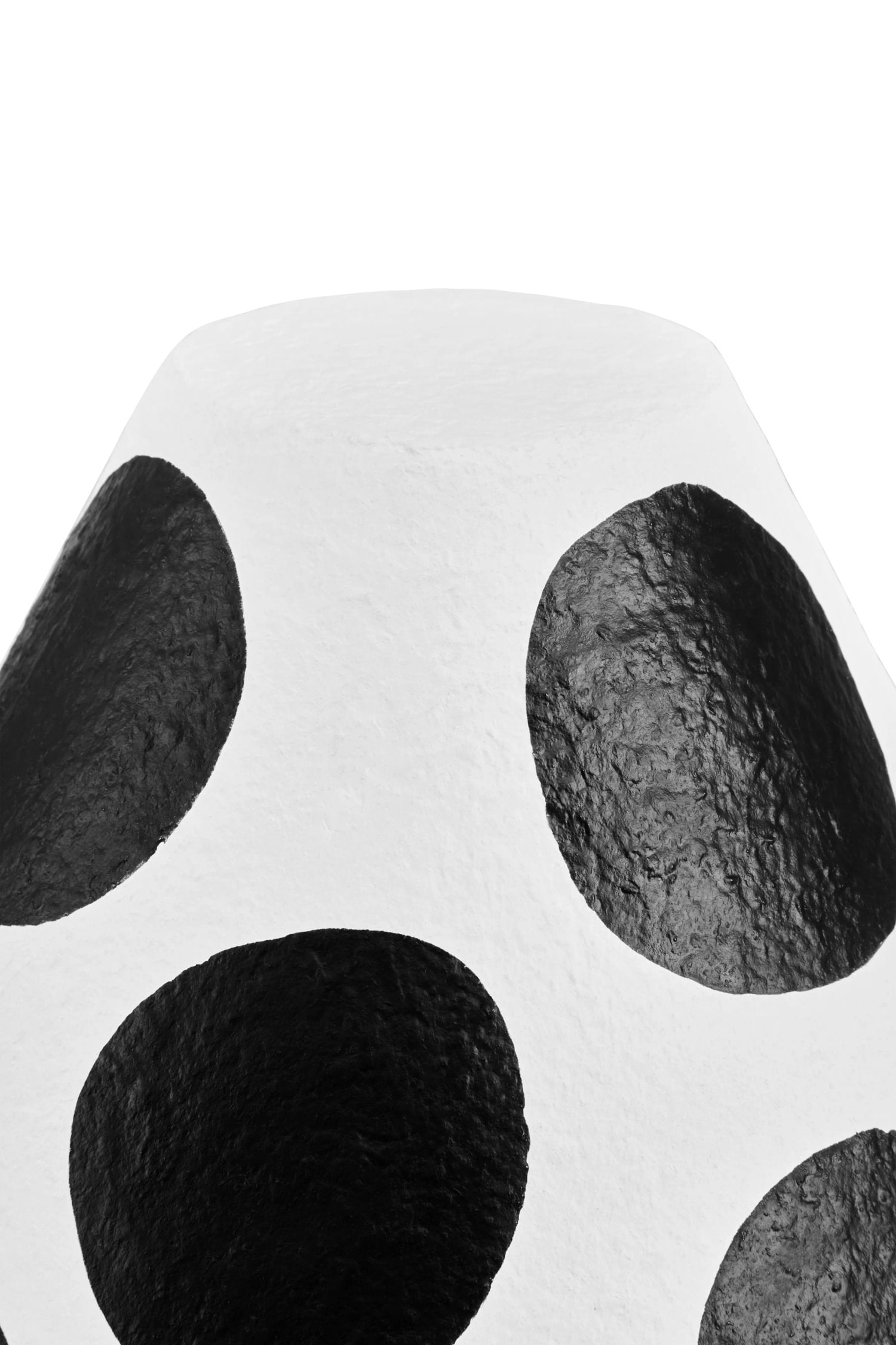 Folio Black & White Polka Dot Papier Mache Table Lamp