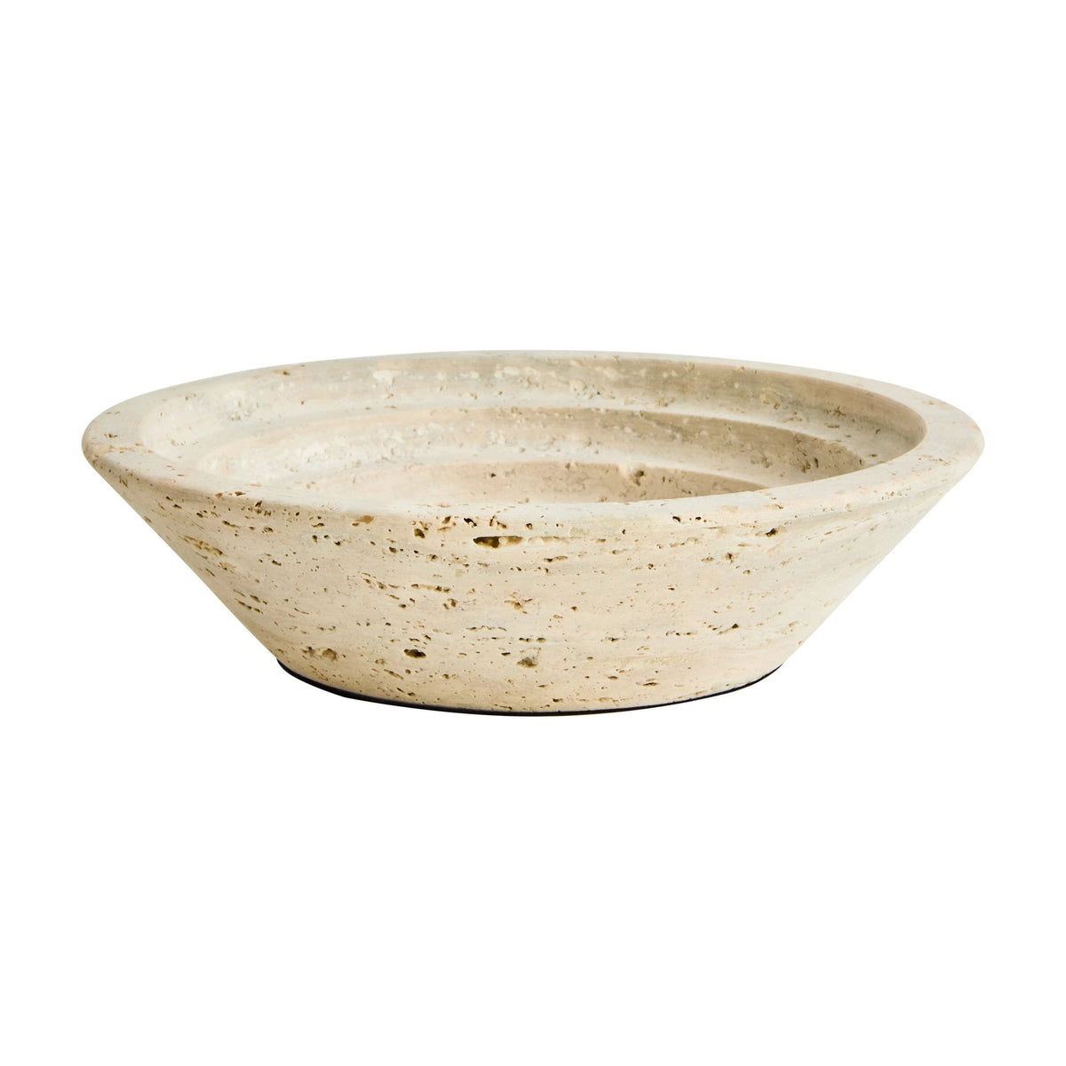 Terra Travertine Round Tapered Bowl