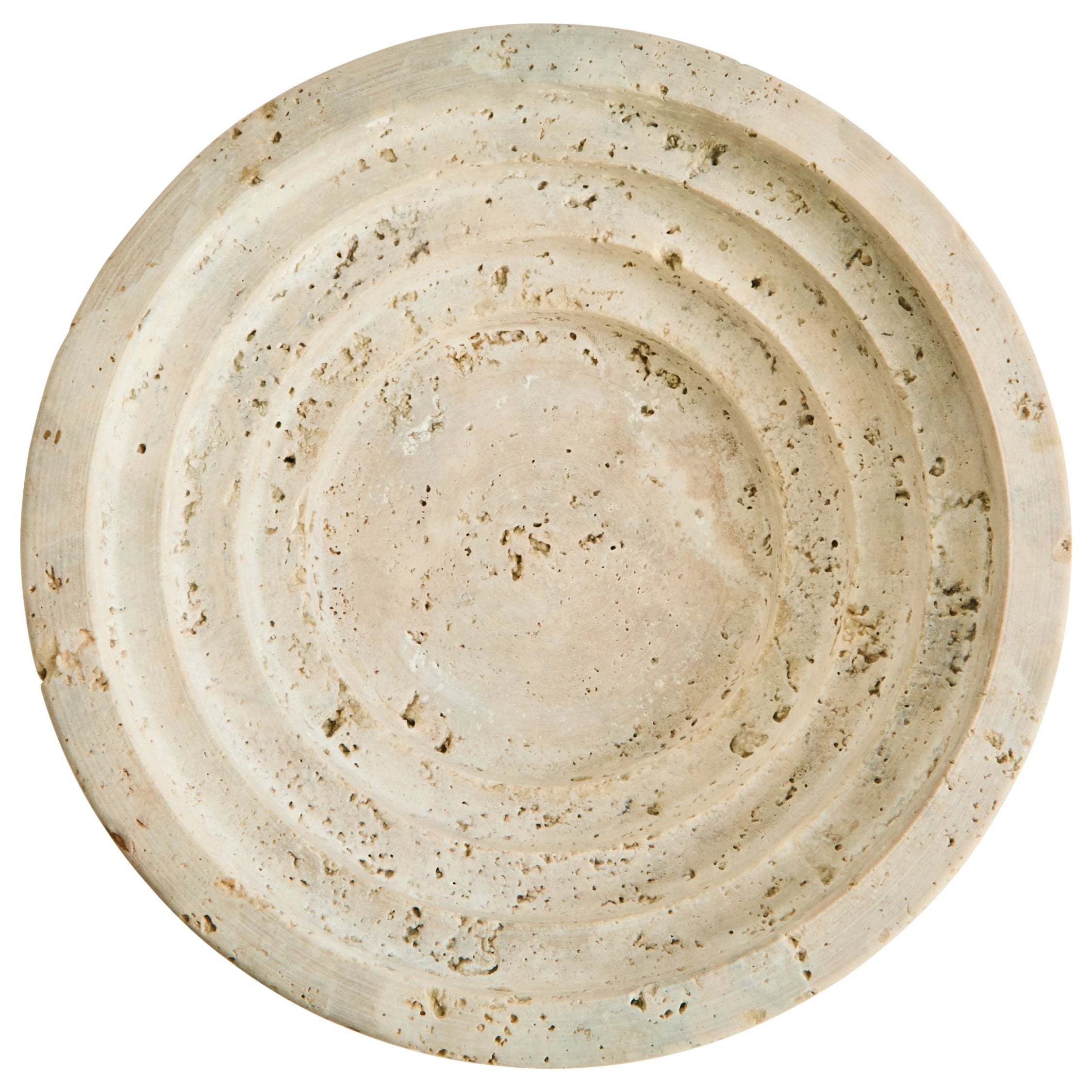 Terra Travertine Round Tapered Bowl