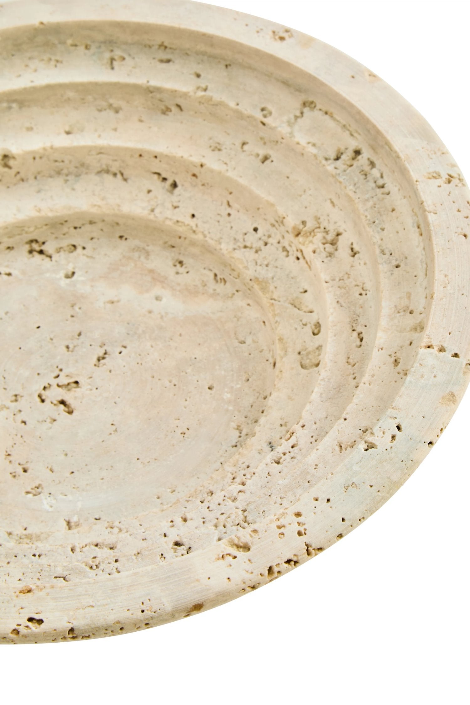 Terra Travertine Round Tapered Bowl