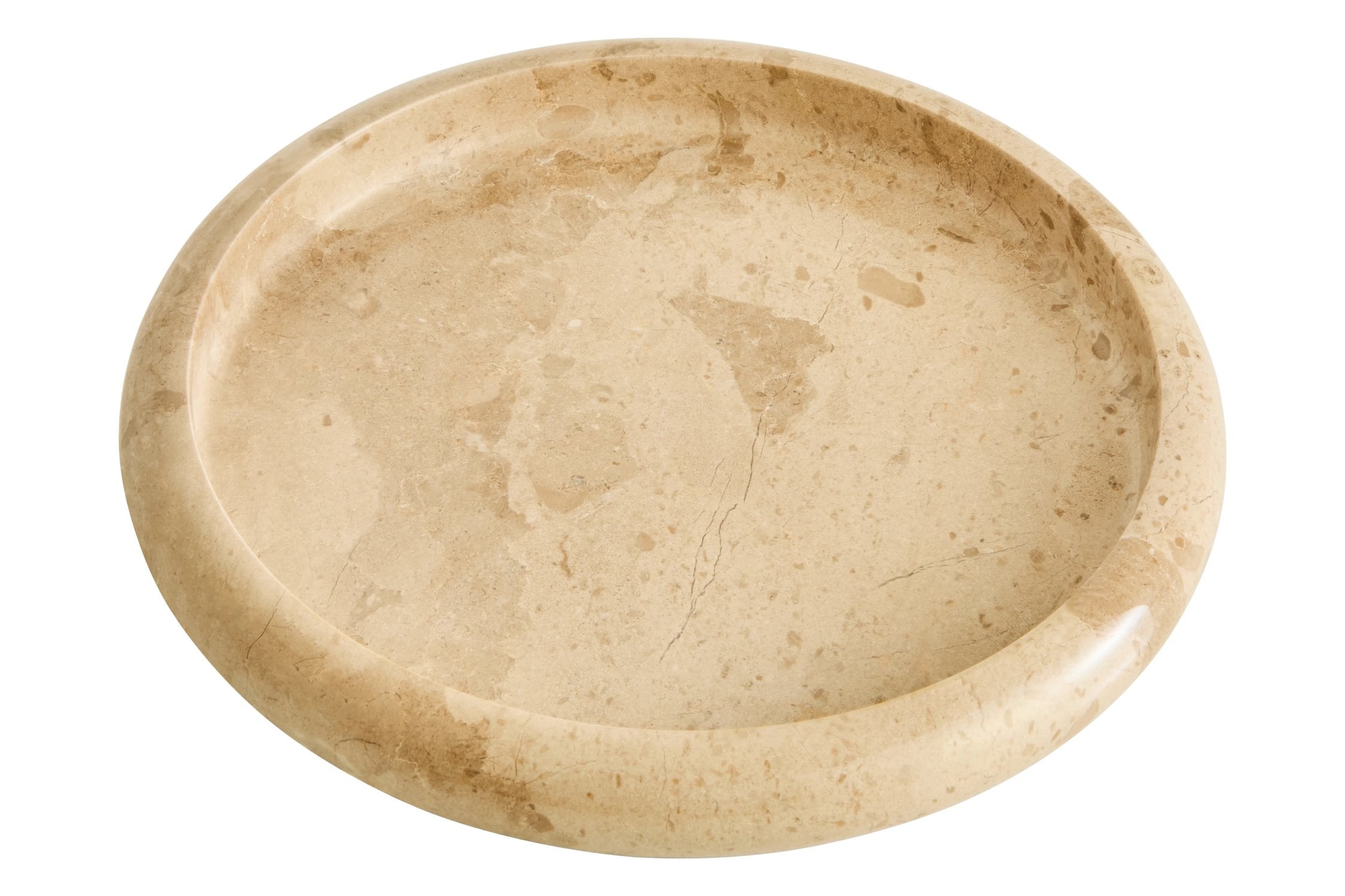 Palladio Cream Marble Round Tray