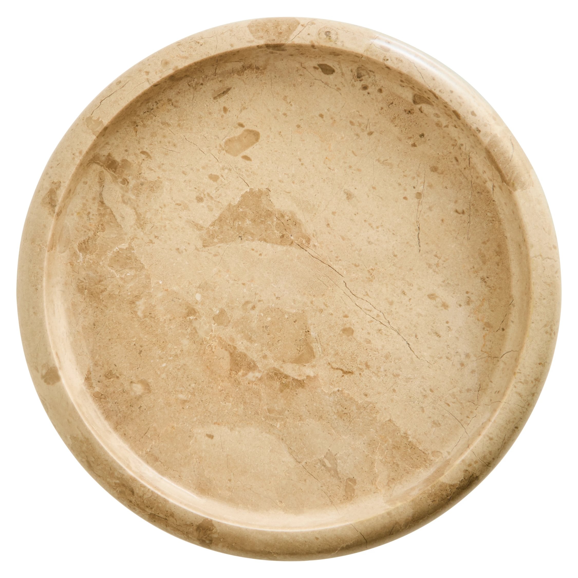 Palladio Cream Marble Round Tray