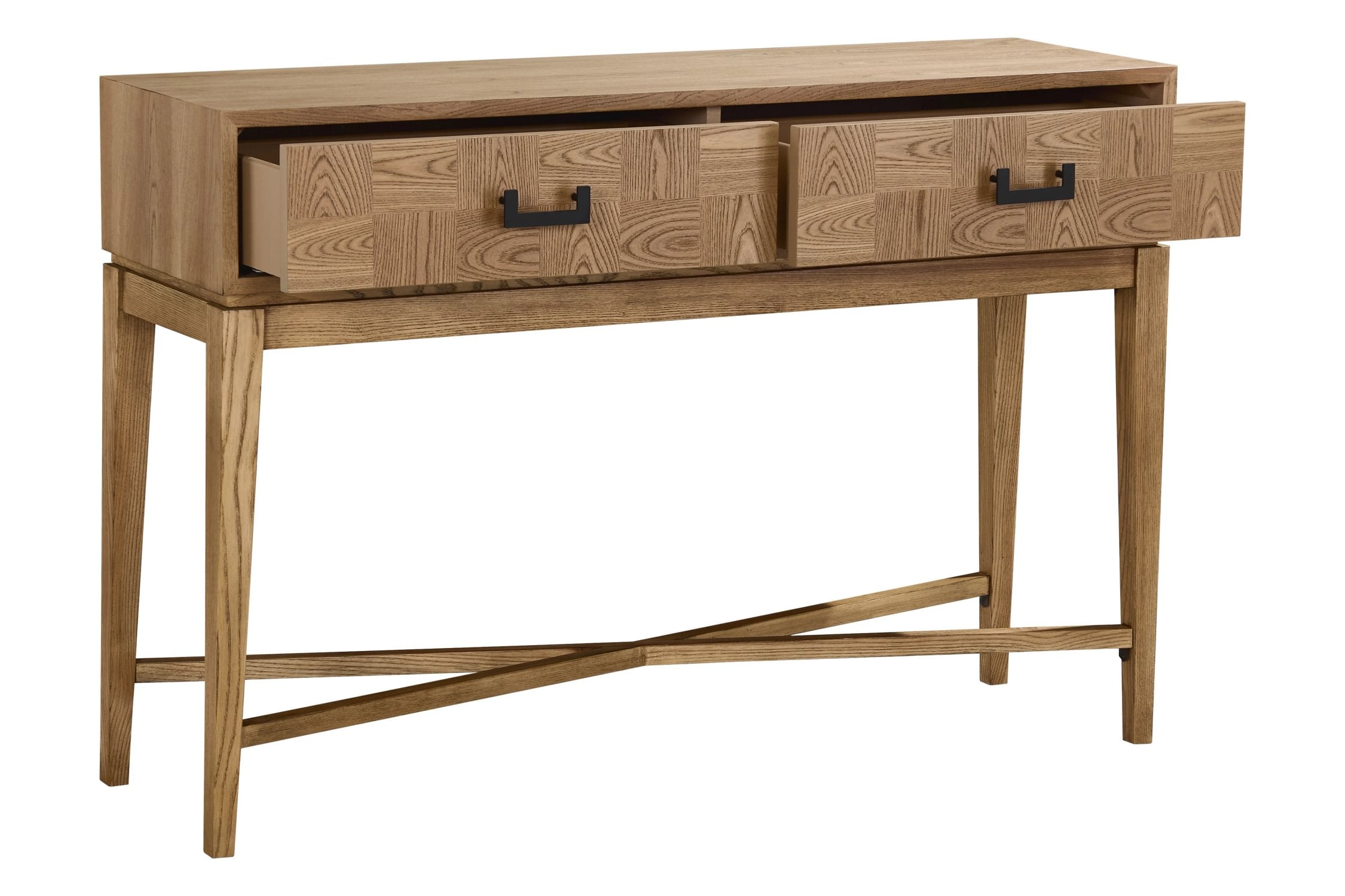Burford Natural 2 Drawer Console Table