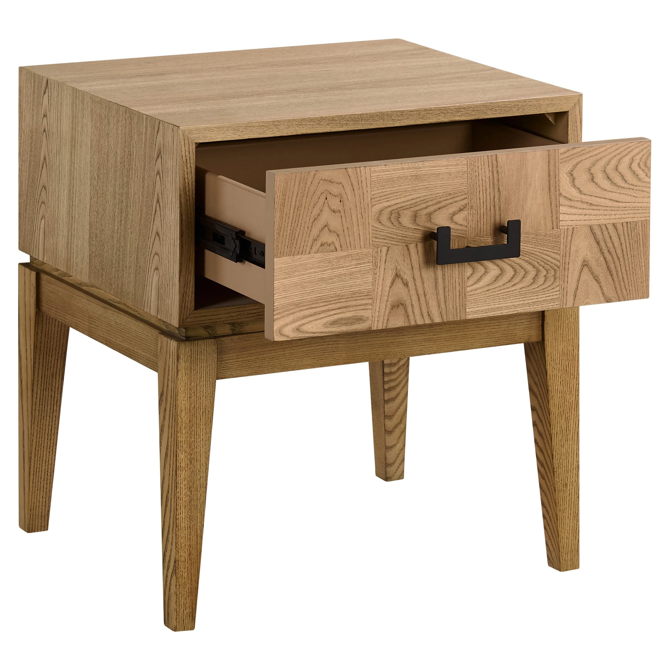 Burford Natural 1 Drawer Side Table