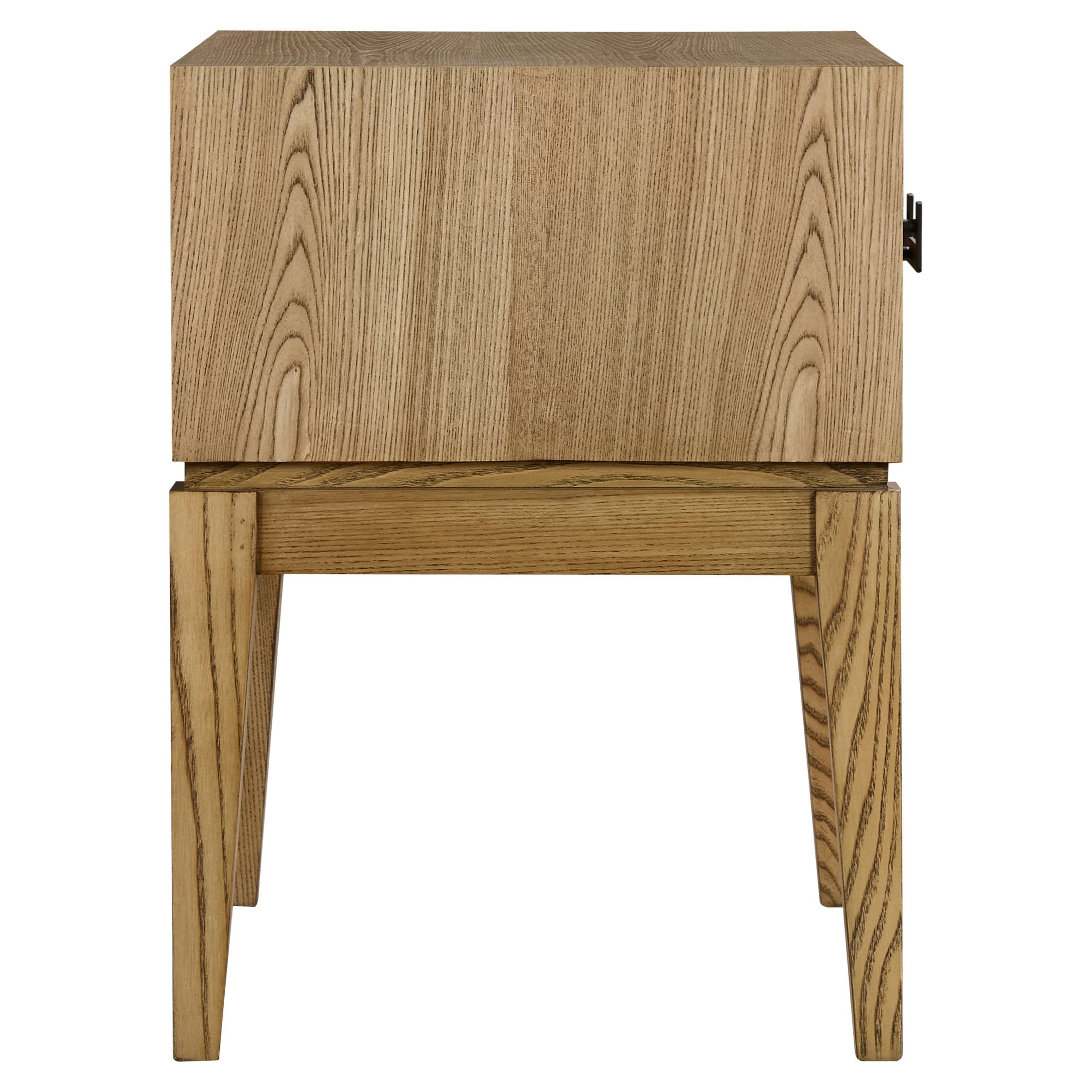 Burford Natural 1 Drawer Side Table
