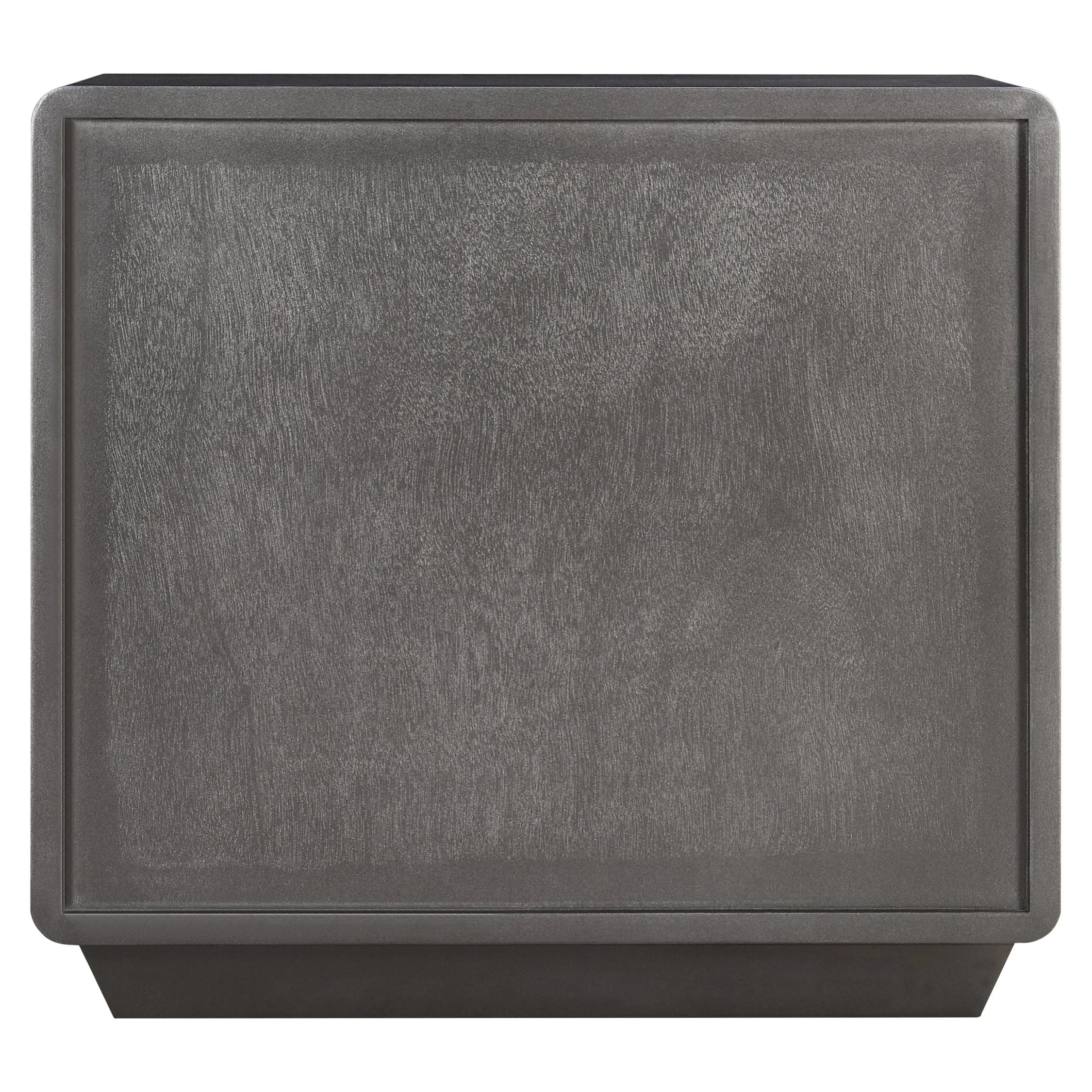 Eaton Brown Grey 2 Drawer Bedside Table
