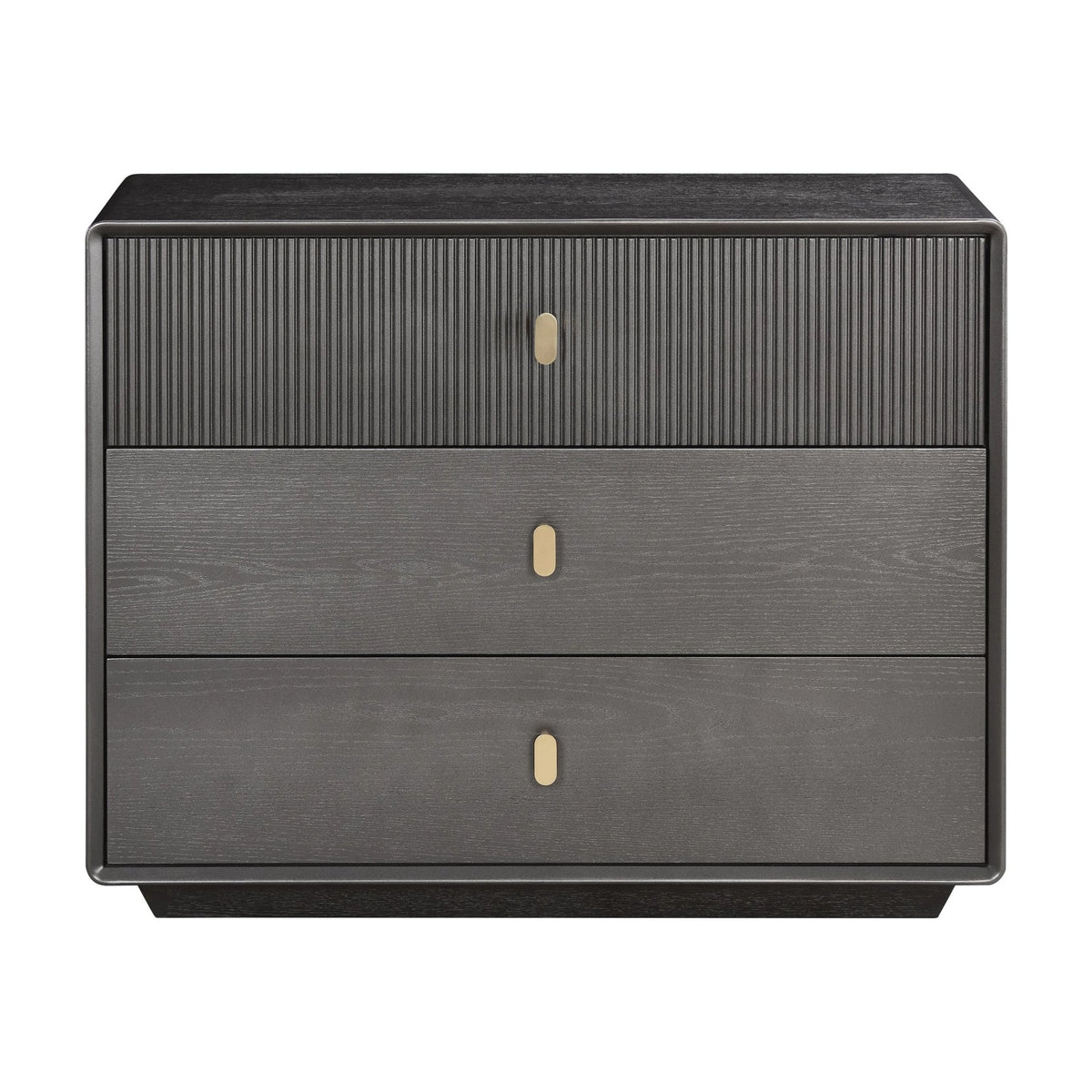 Eaton Brown Grey 3 Drawer Chest of Drawers