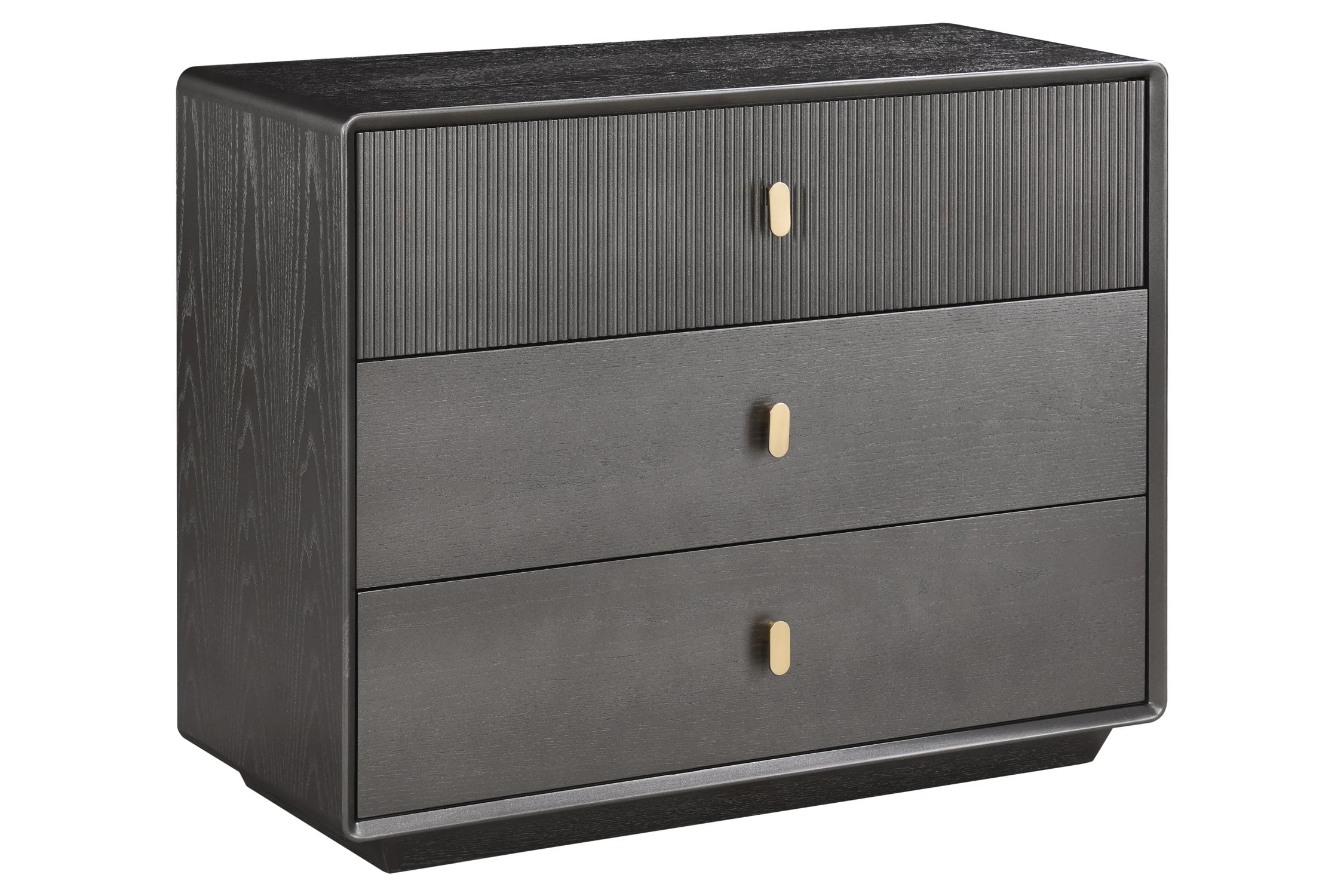Eaton Brown Grey 3 Drawer Chest of Drawers