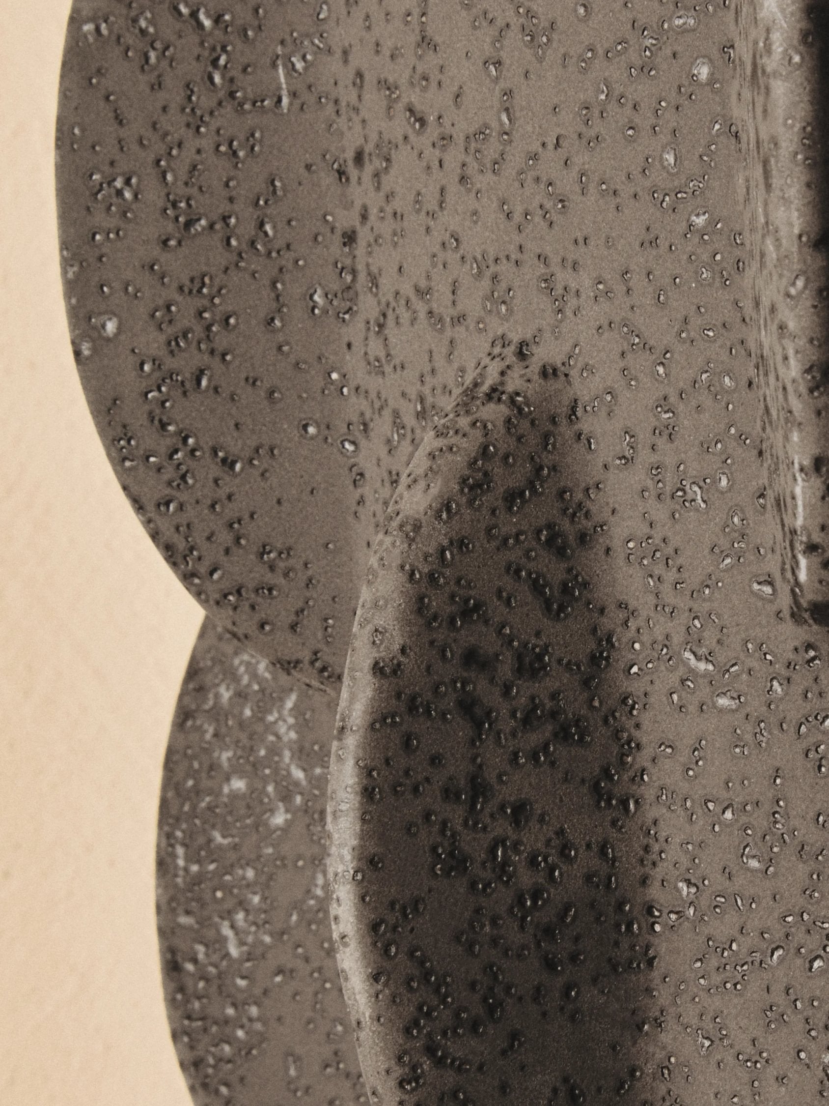 Dune Large Black Textured Stoneware Vase