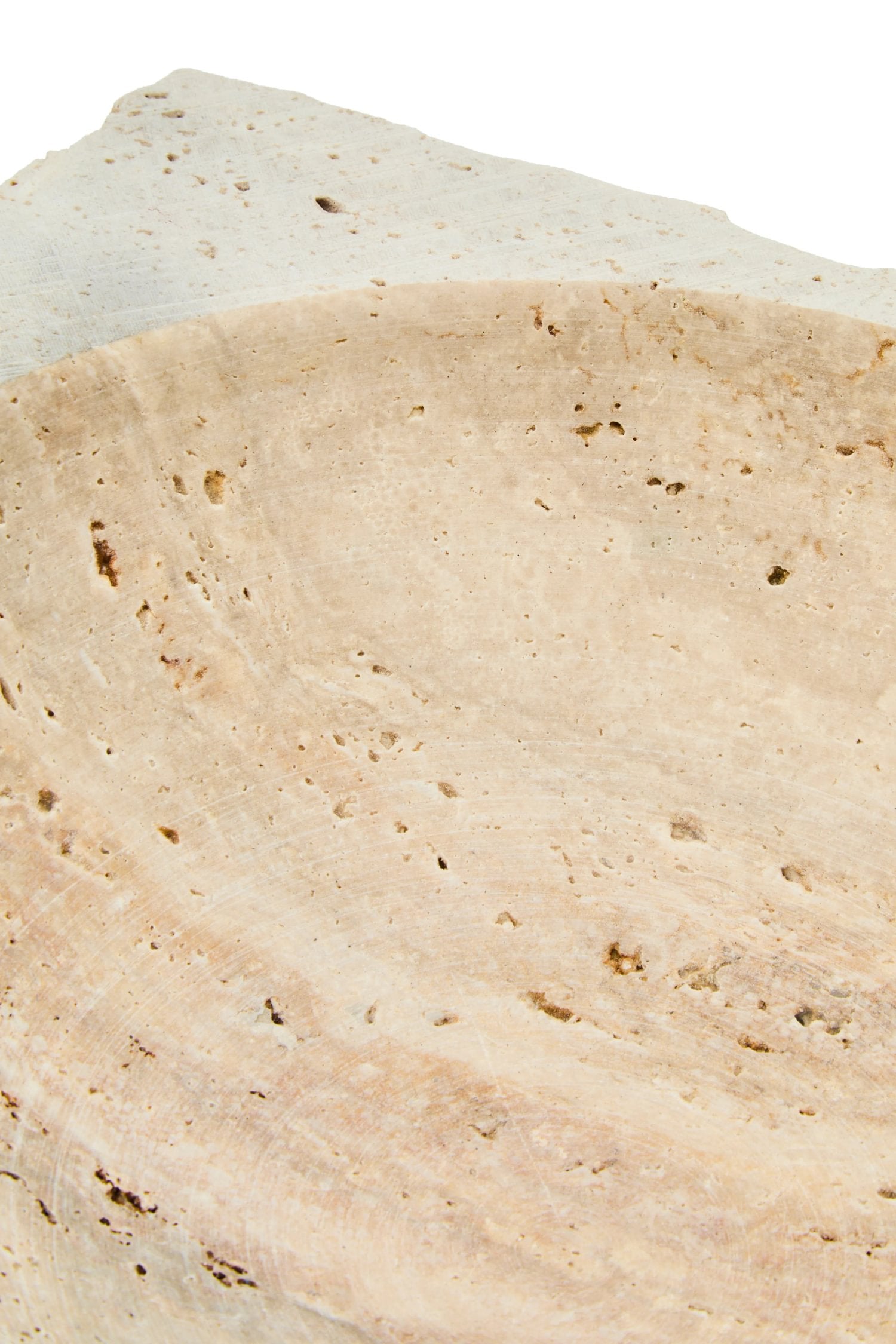 Terra Travertine Rough Edge Square Bowl