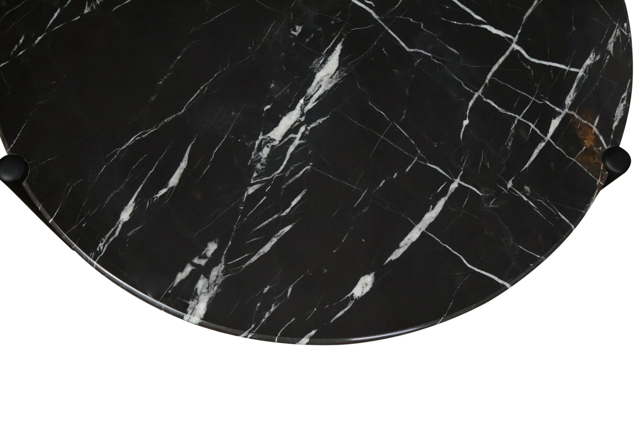 Portico Black & White Marble Top Mango Wood Coffee Table