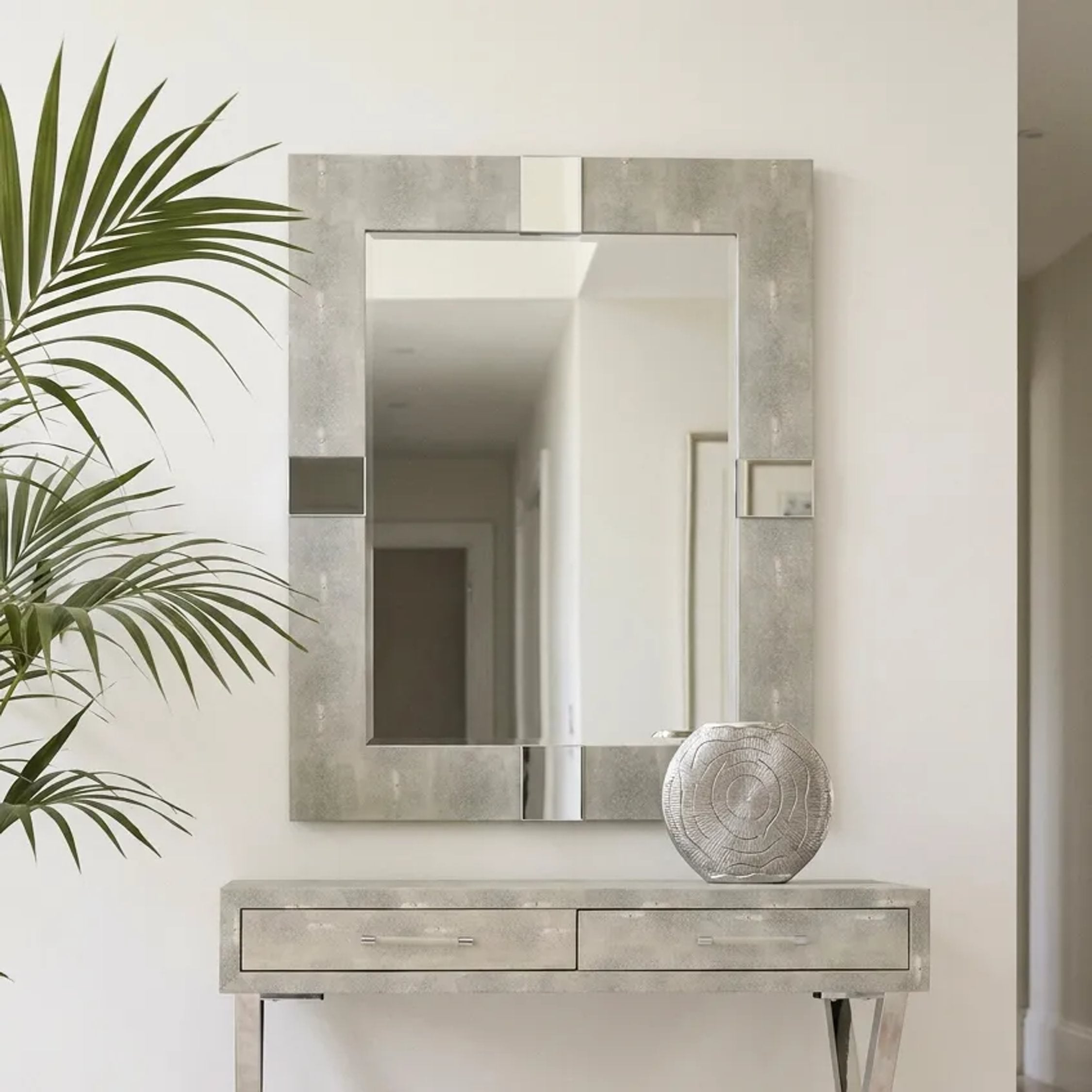 Belgravia Grey Wall Mirror 70 x 90cm