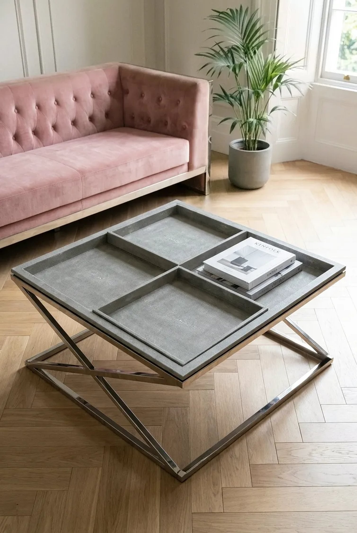 Belgravia Grey Tray Coffee Table