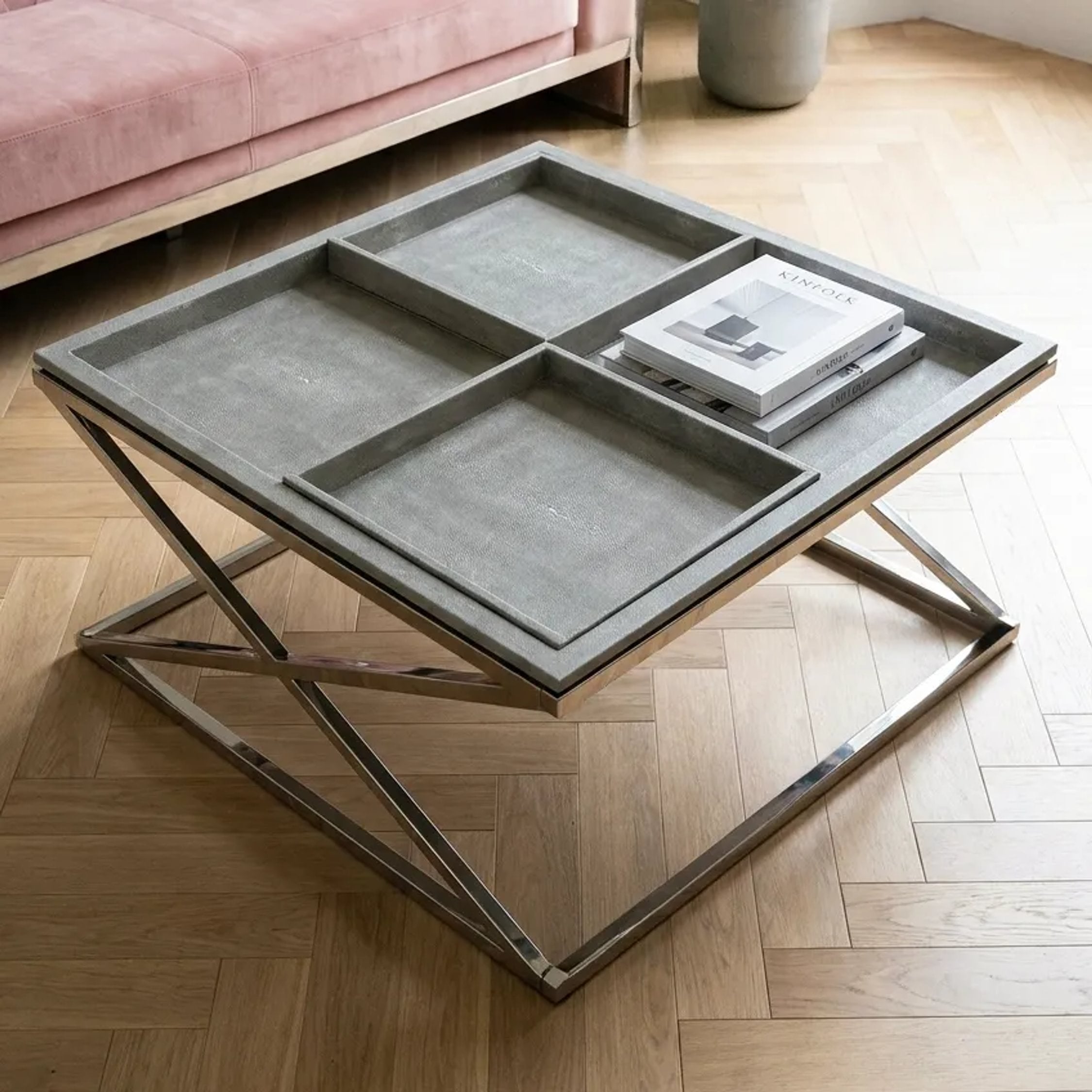 Belgravia Grey Tray Coffee Table