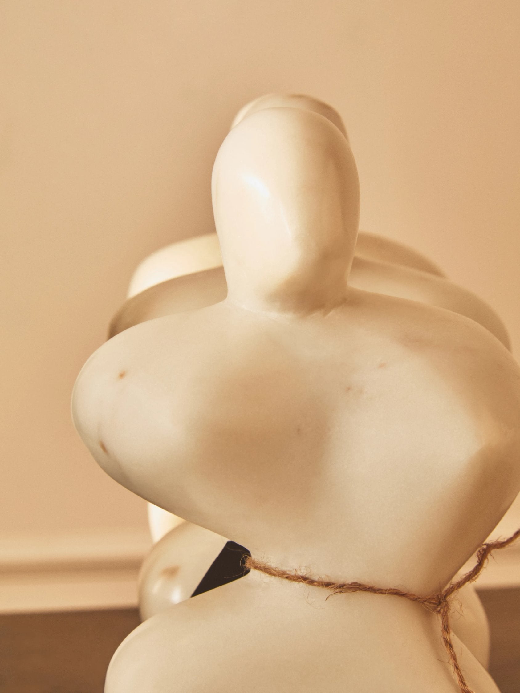 Florence White Marble Abstract Sculpture