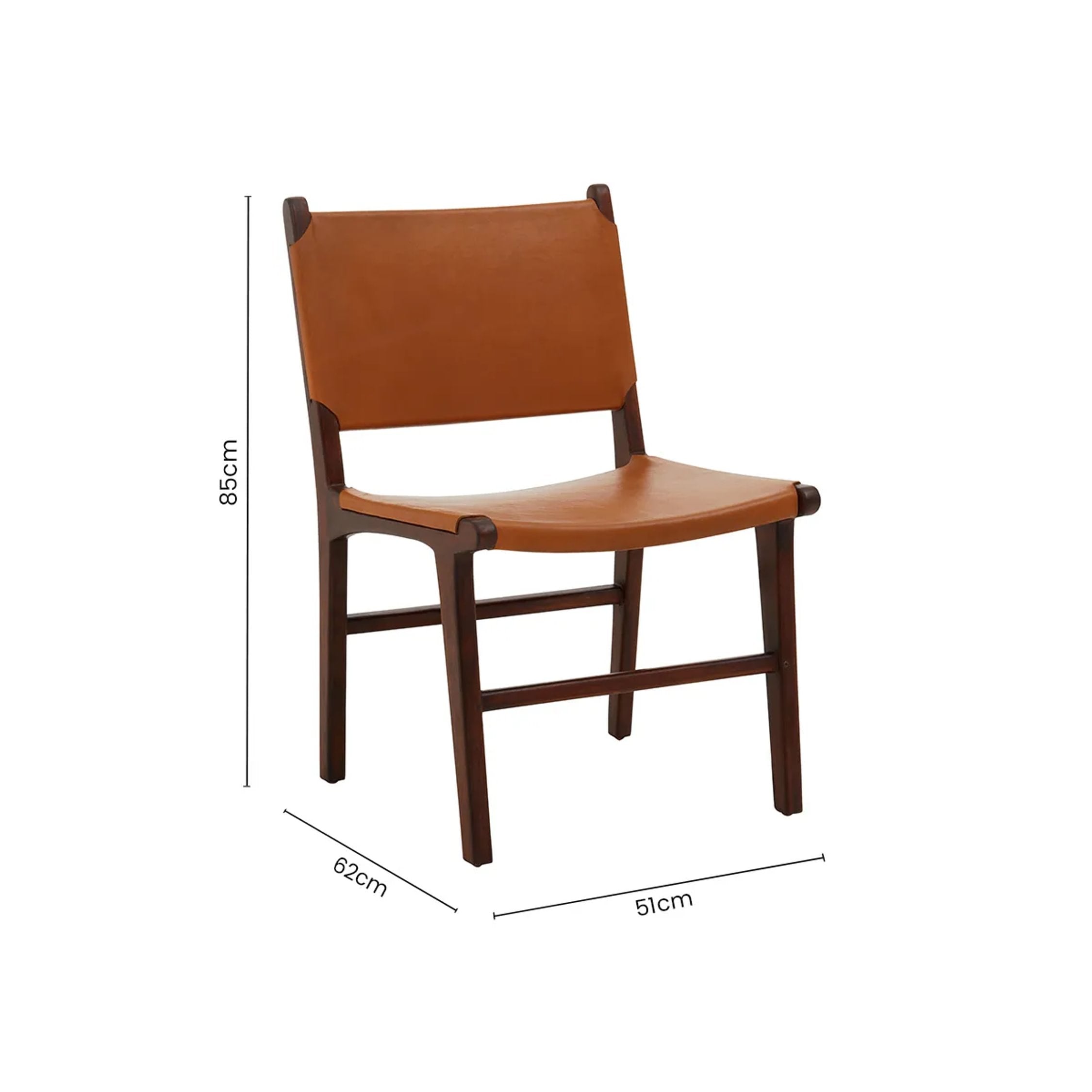Kalahari Antique Brown Leather Chair