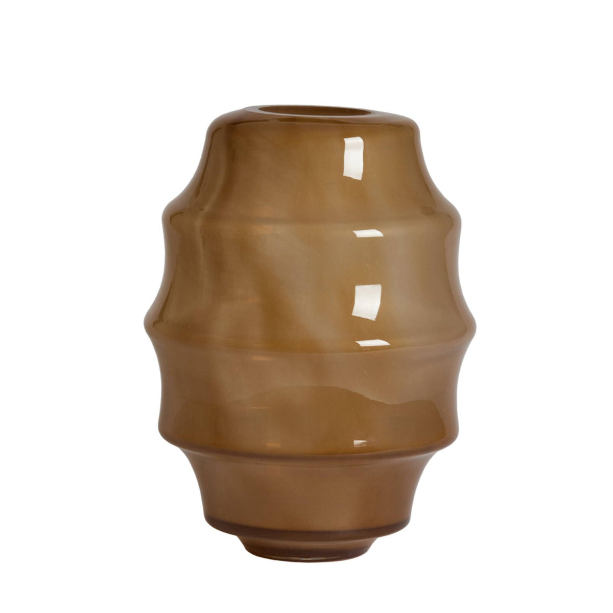 Nayoro Gloss Amber Glass Vase 42cm