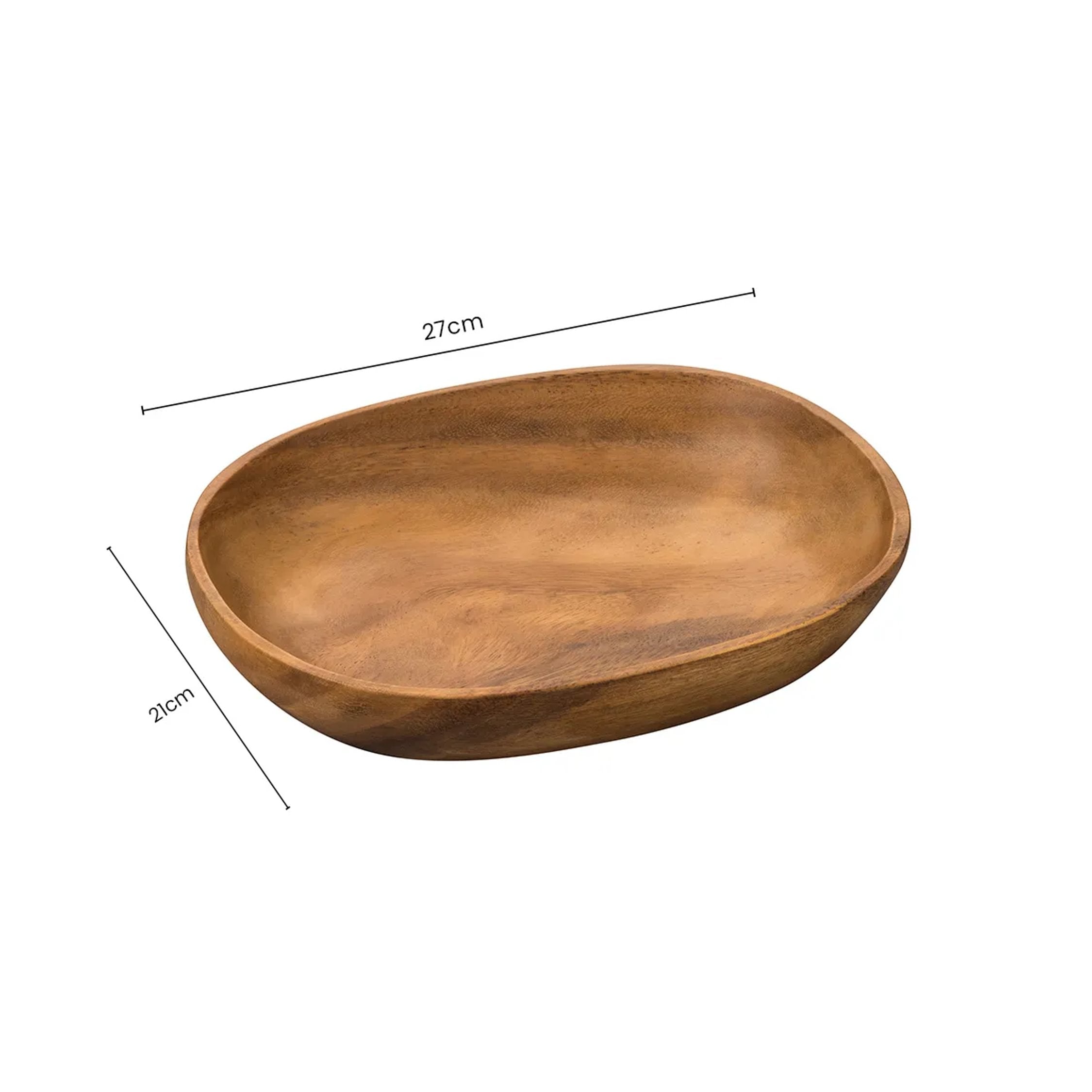 Willow Acacia Wood Oval Serving Dish