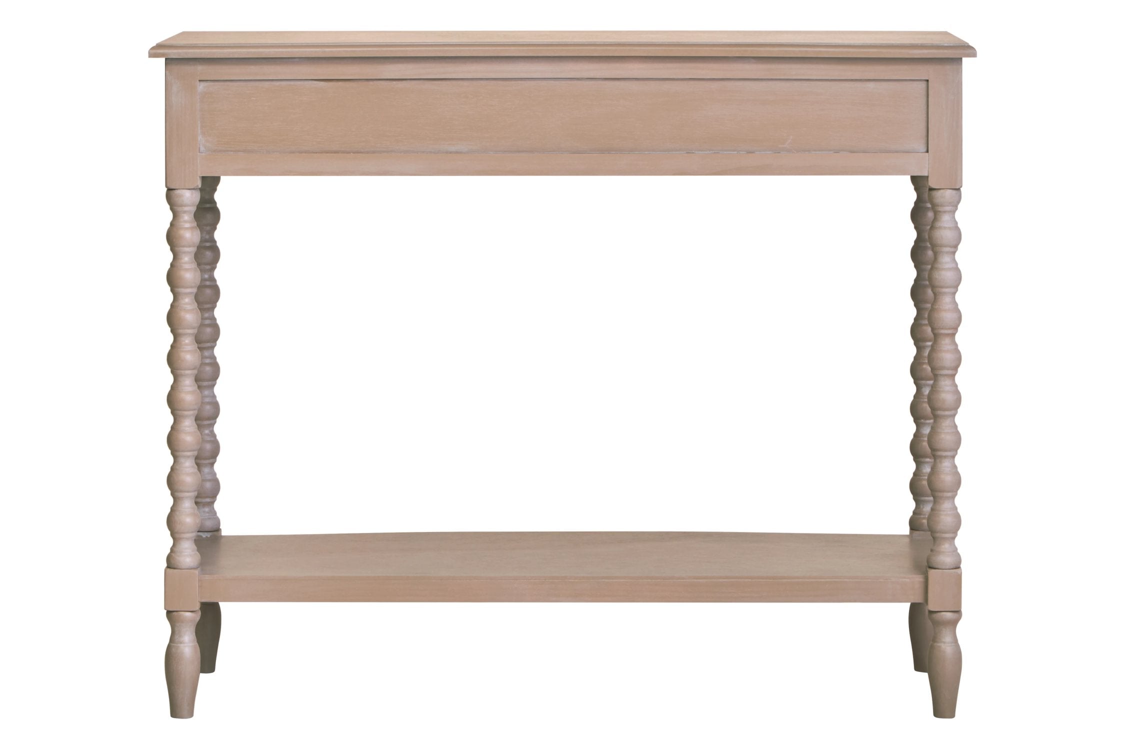 Chelsea Bobble Detail Grey Wood 2 Drawer Console Table