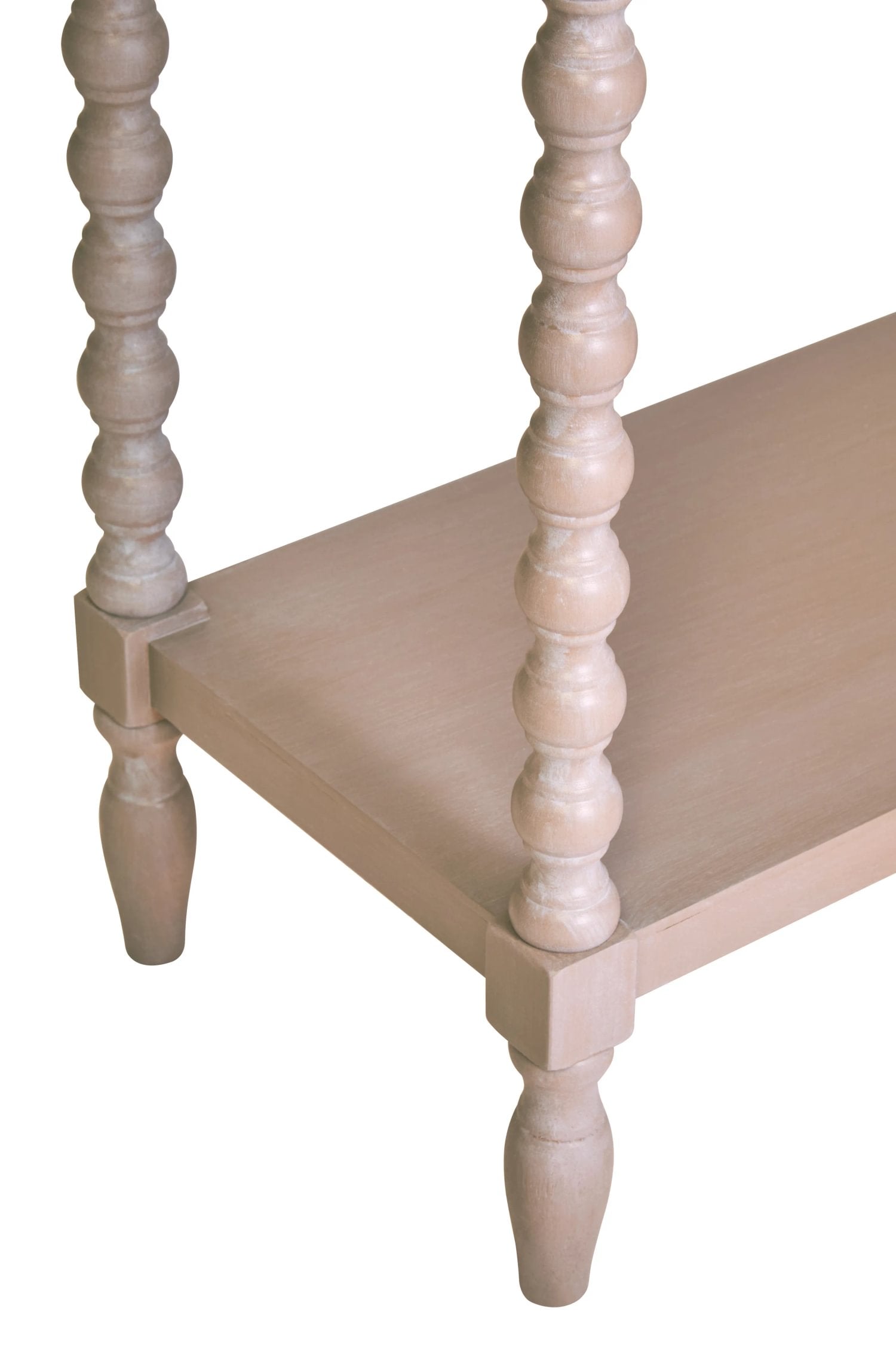Chelsea Bobble Detail Grey Wood 2 Drawer Console Table