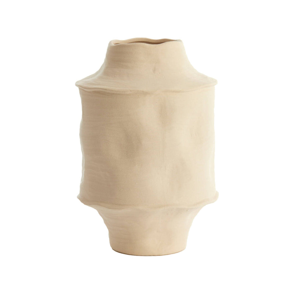 Corsico Matt Cream Ceramic Vase