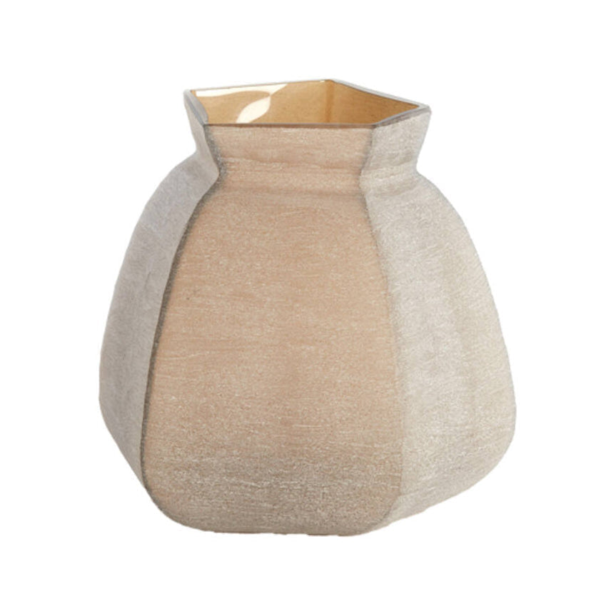 Veliko Dark Brown Glass Vase 27cm