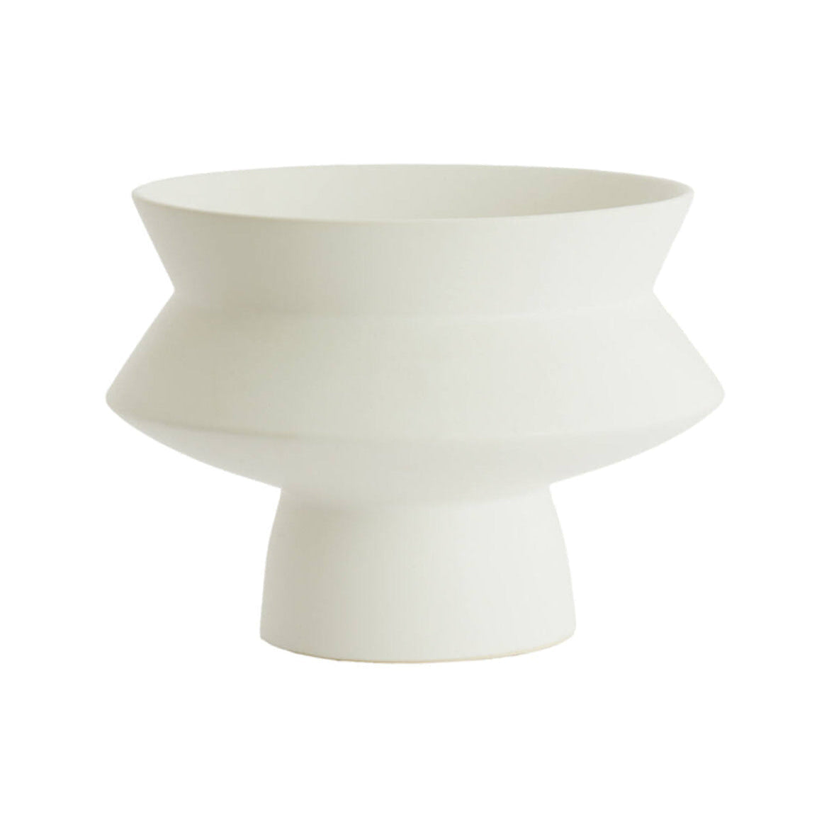 Vicento Matt White Ceramic Vase