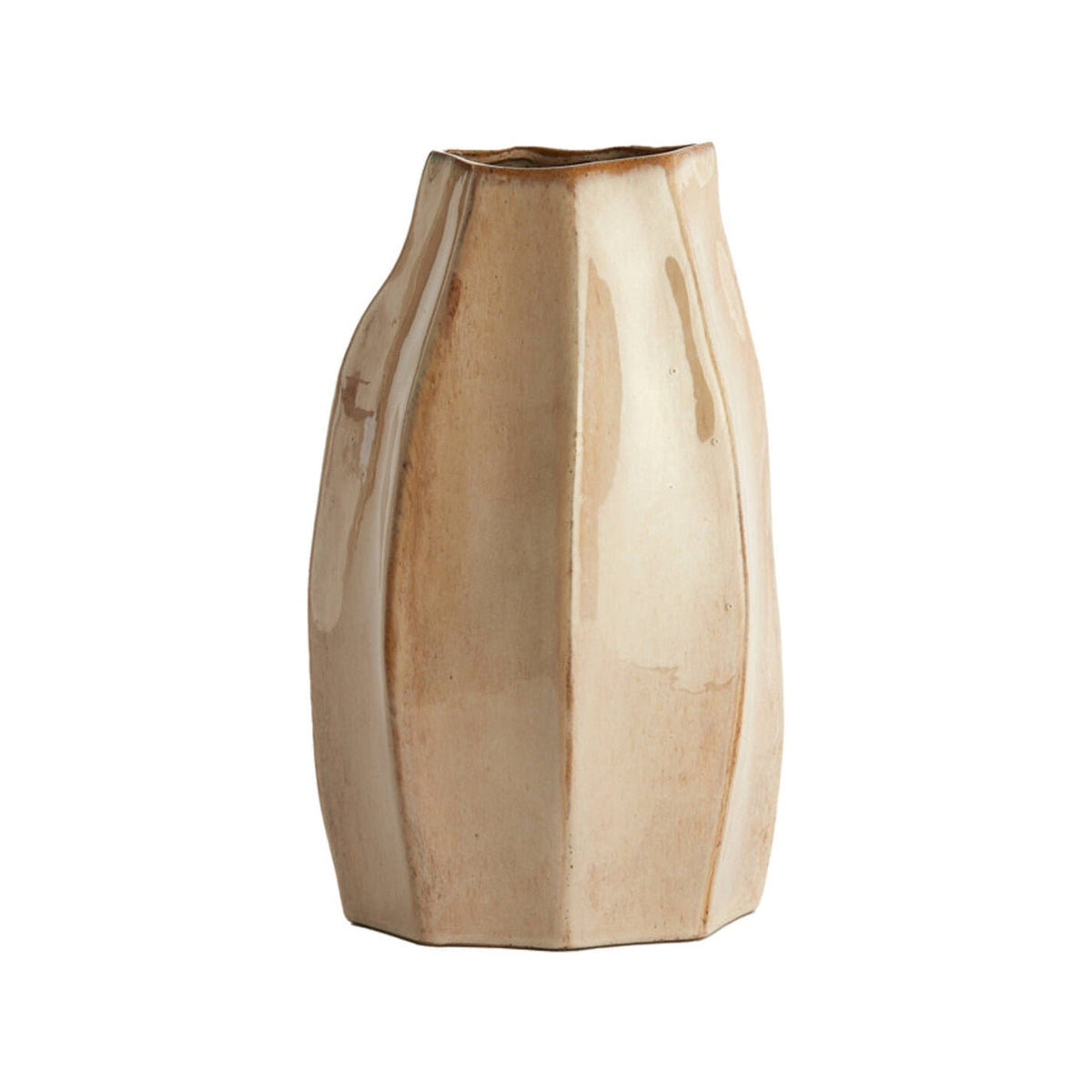 Chiado Gloss Beige Ceramic Vase
