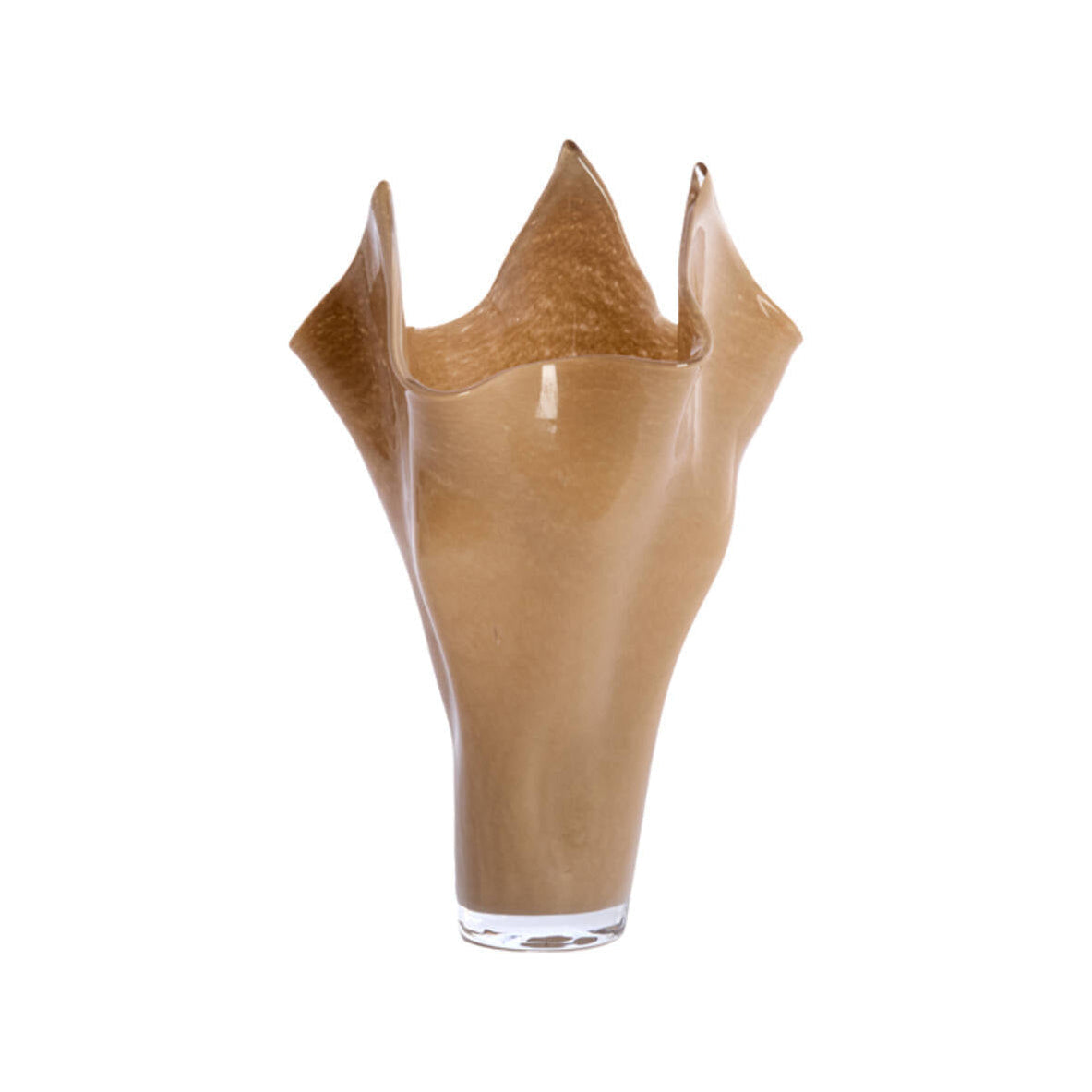 Aiora Milky Beige Glass Vase 40cm