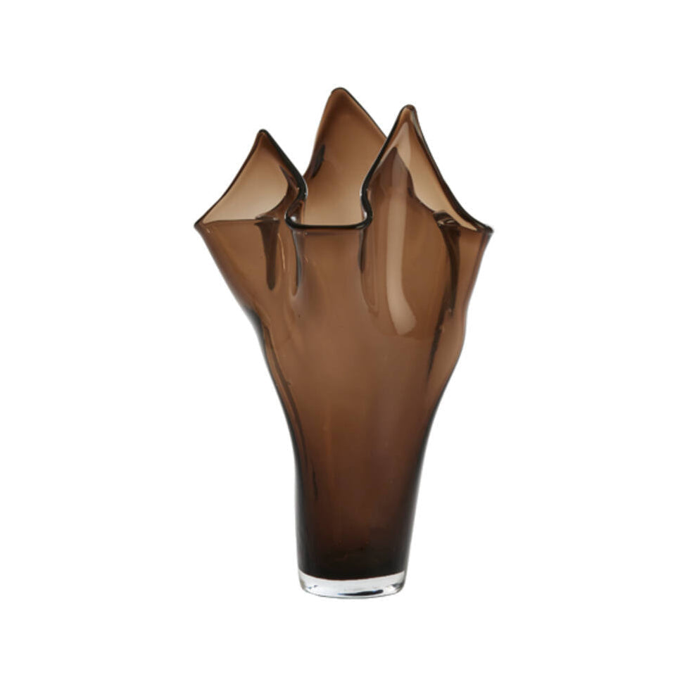 Aiora Dark Brown Glass Vase 40cm