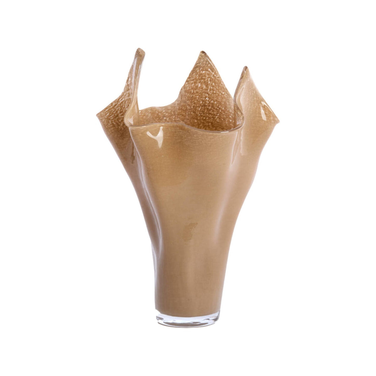 Aiora Milky Beige Glass Vase 46cm