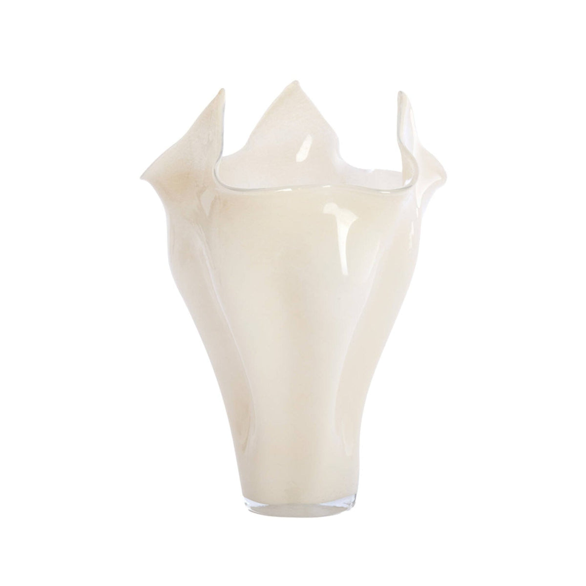 Aiora Milky Cream Glass Vase 53cm