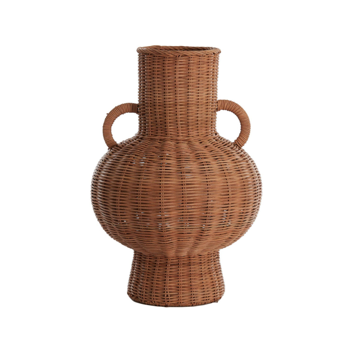 Neivo Brown Woven Rattan Vase