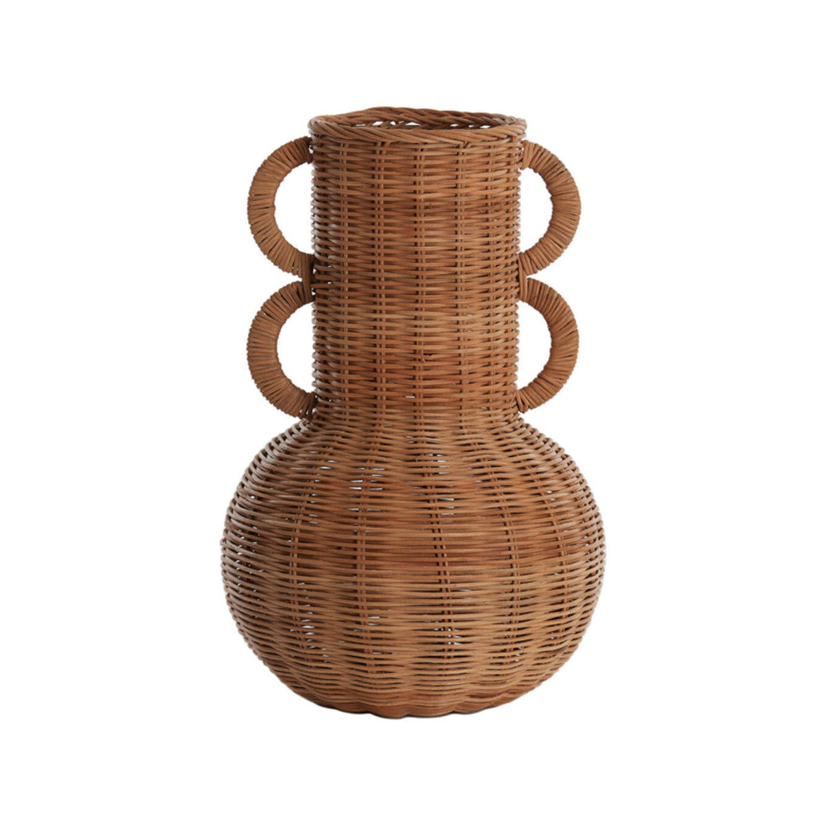 Naleah Brown Woven Rattan Vase