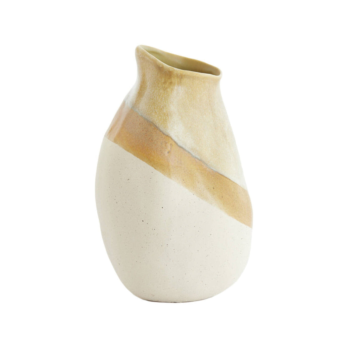 Yulara Brown & Cream Ceramic Vase