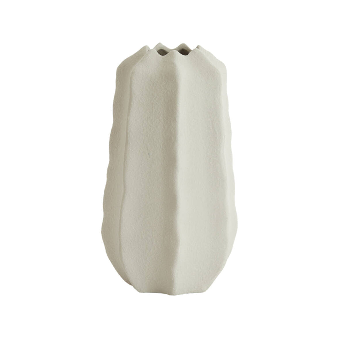 Arieiro Cream Ceramic Vase 27cm