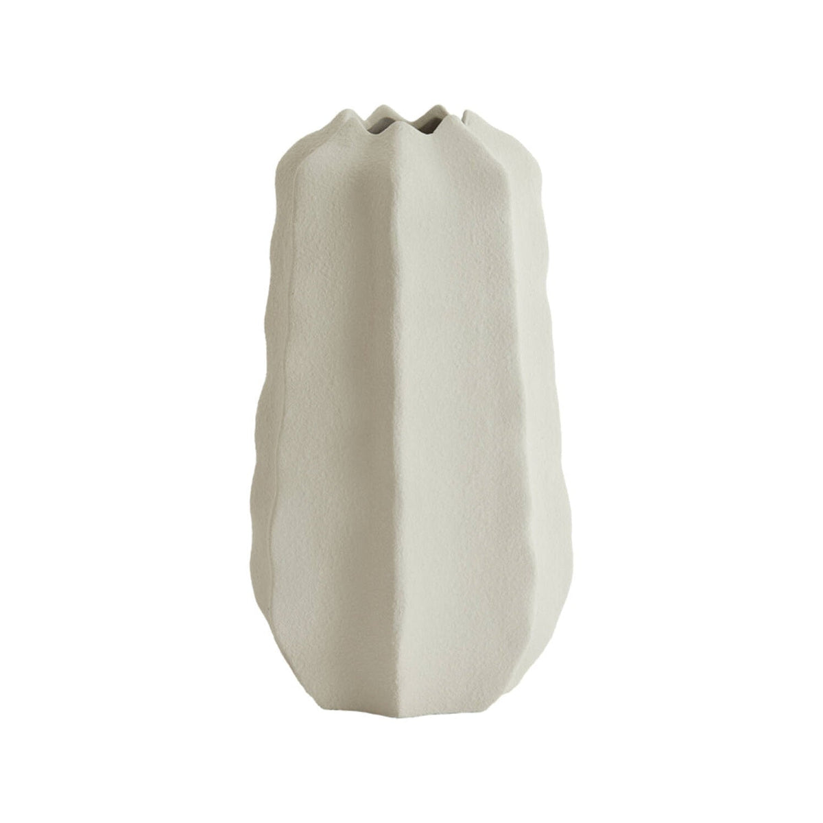 Arieiro Cream Ceramic Vase 34cm