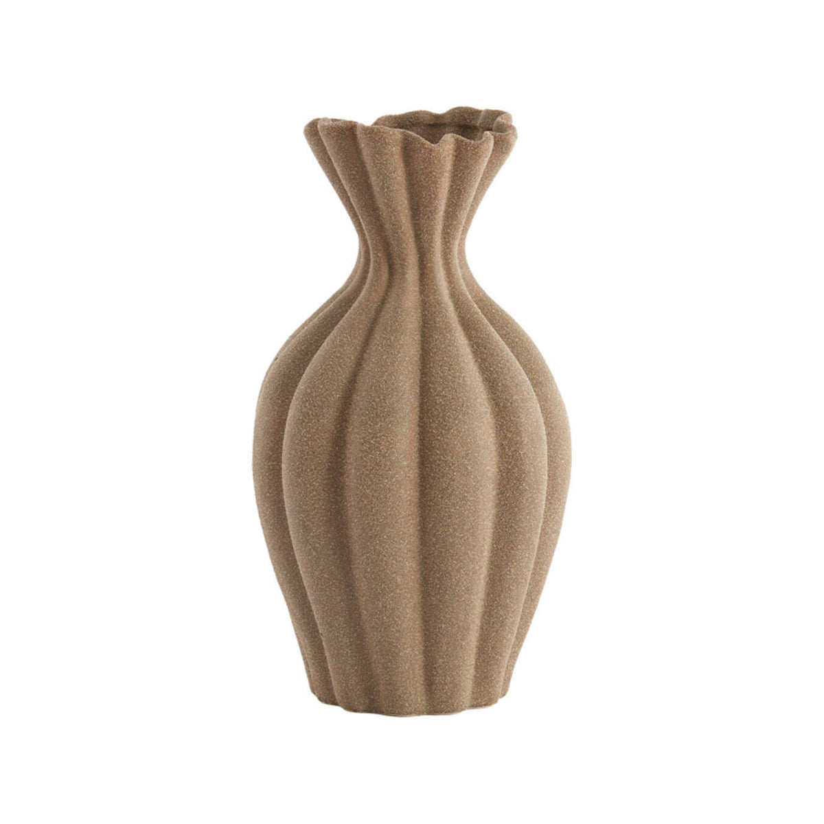 Sillian Matt Brown Ceramic Vase 40.5cm