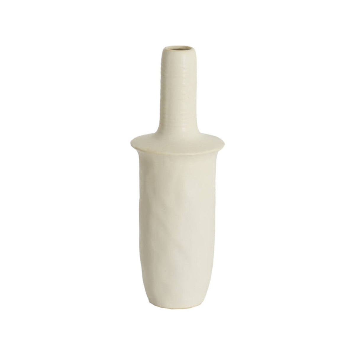 Sennes Matt Cream Ceramic Vase 48.5cm