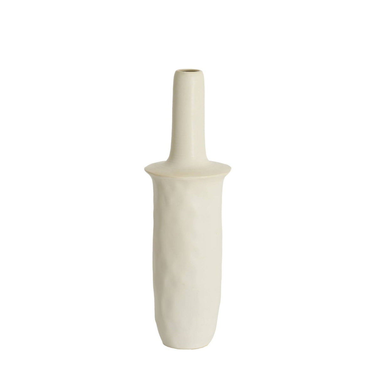 Sennes Matt Cream Ceramic Vase 65.5cm
