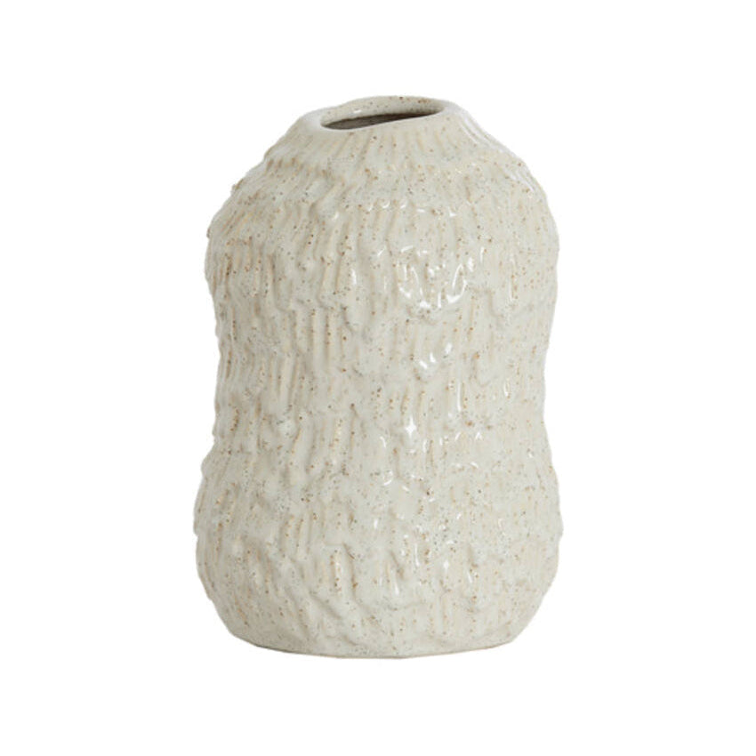 Asola Cream Ceramic Vase 20.5cm