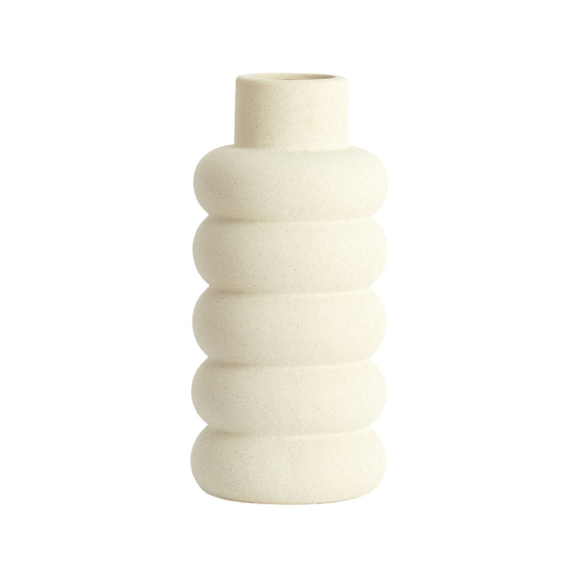 Triora Matt Cream Ceramic Vase 29.5cm