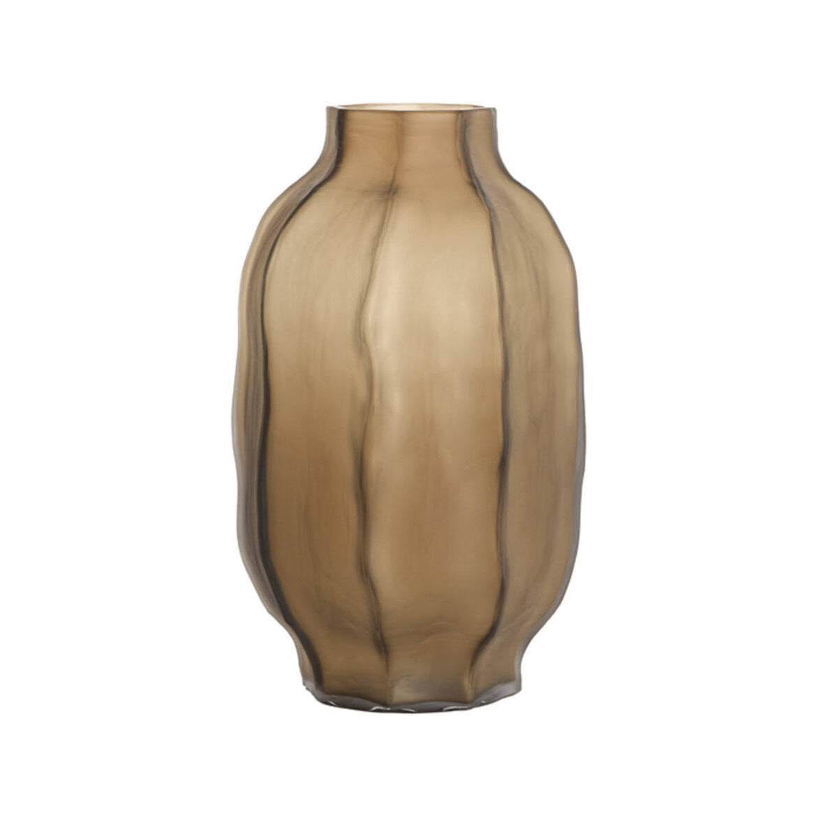 Tejeda Matt Dark Brown Glass Vase 44.5cm