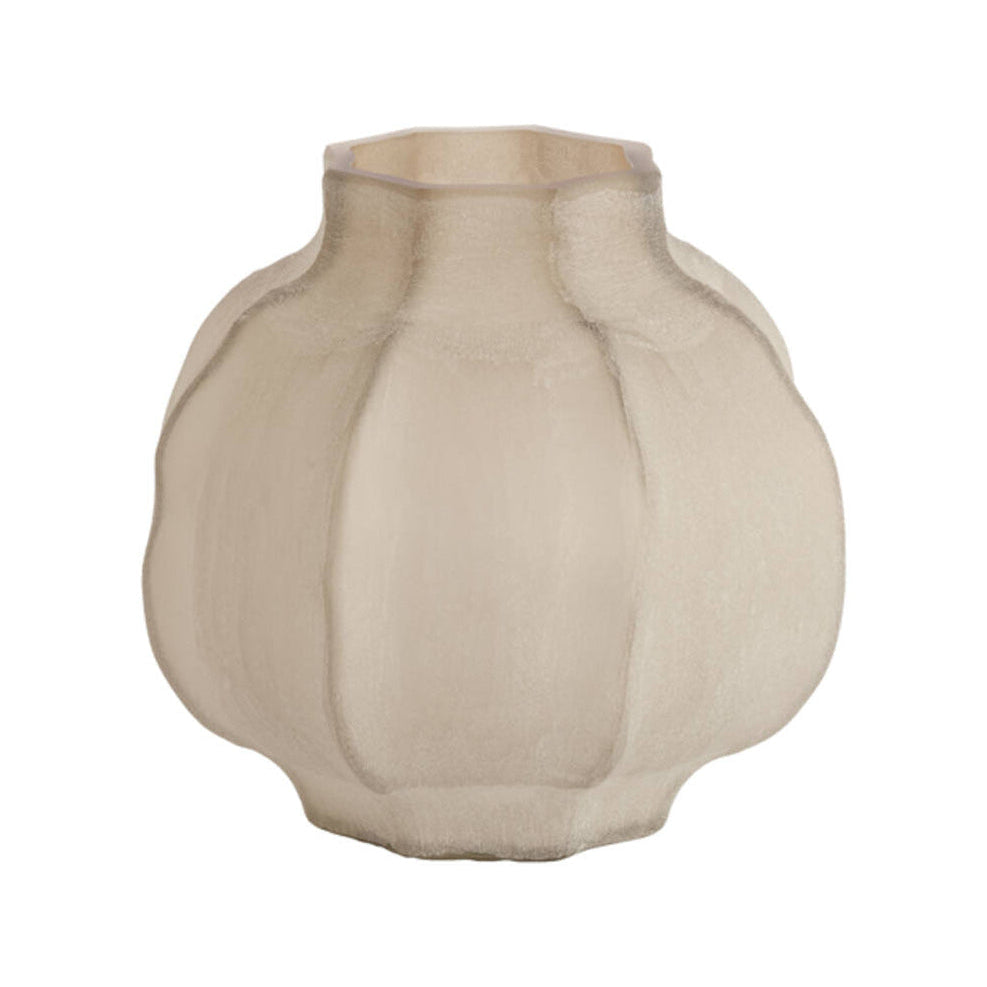 Tejeda Light Brown Glass Vase 32cm