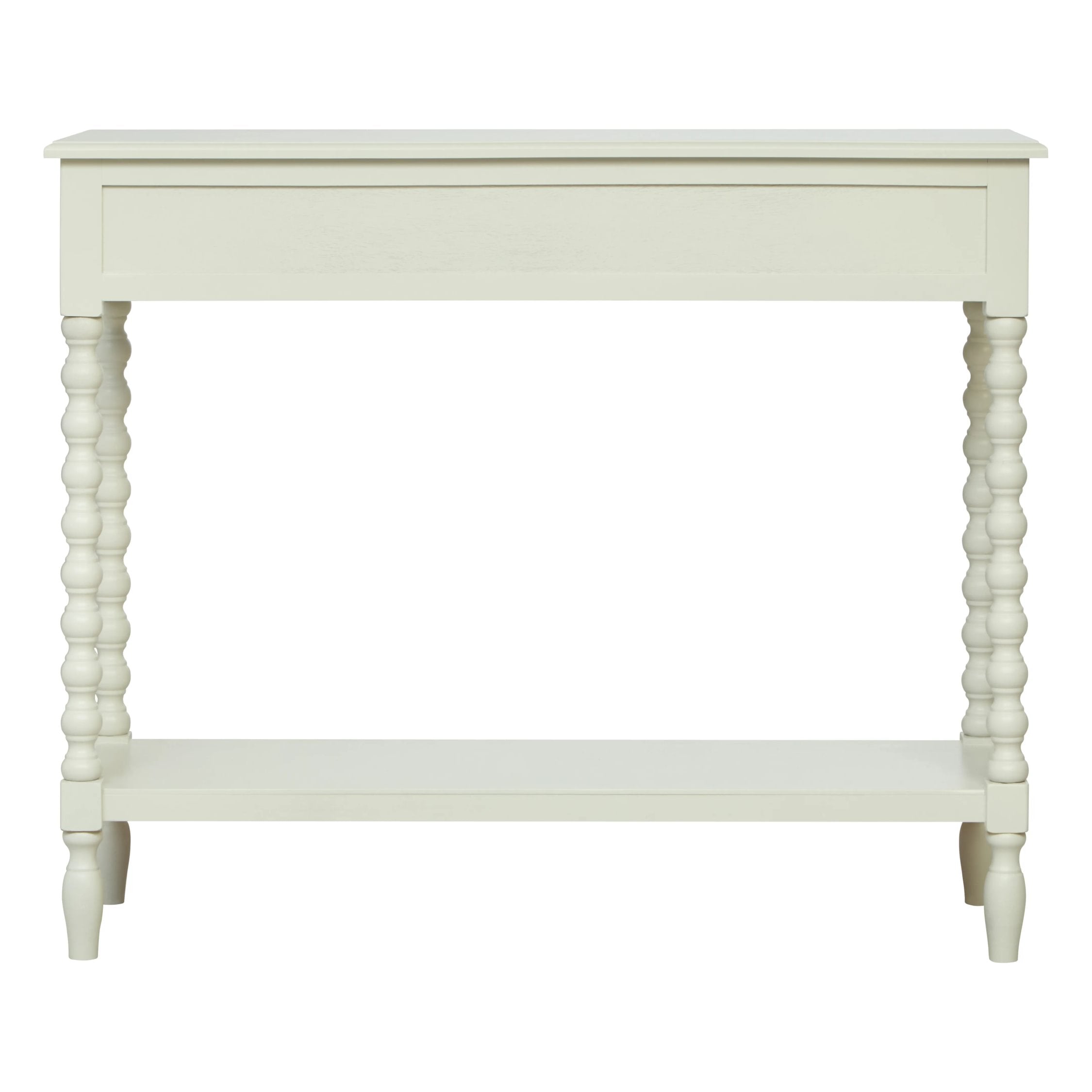 Chelsea Bobble Detail Ivory Wood 2 Drawer Console Table