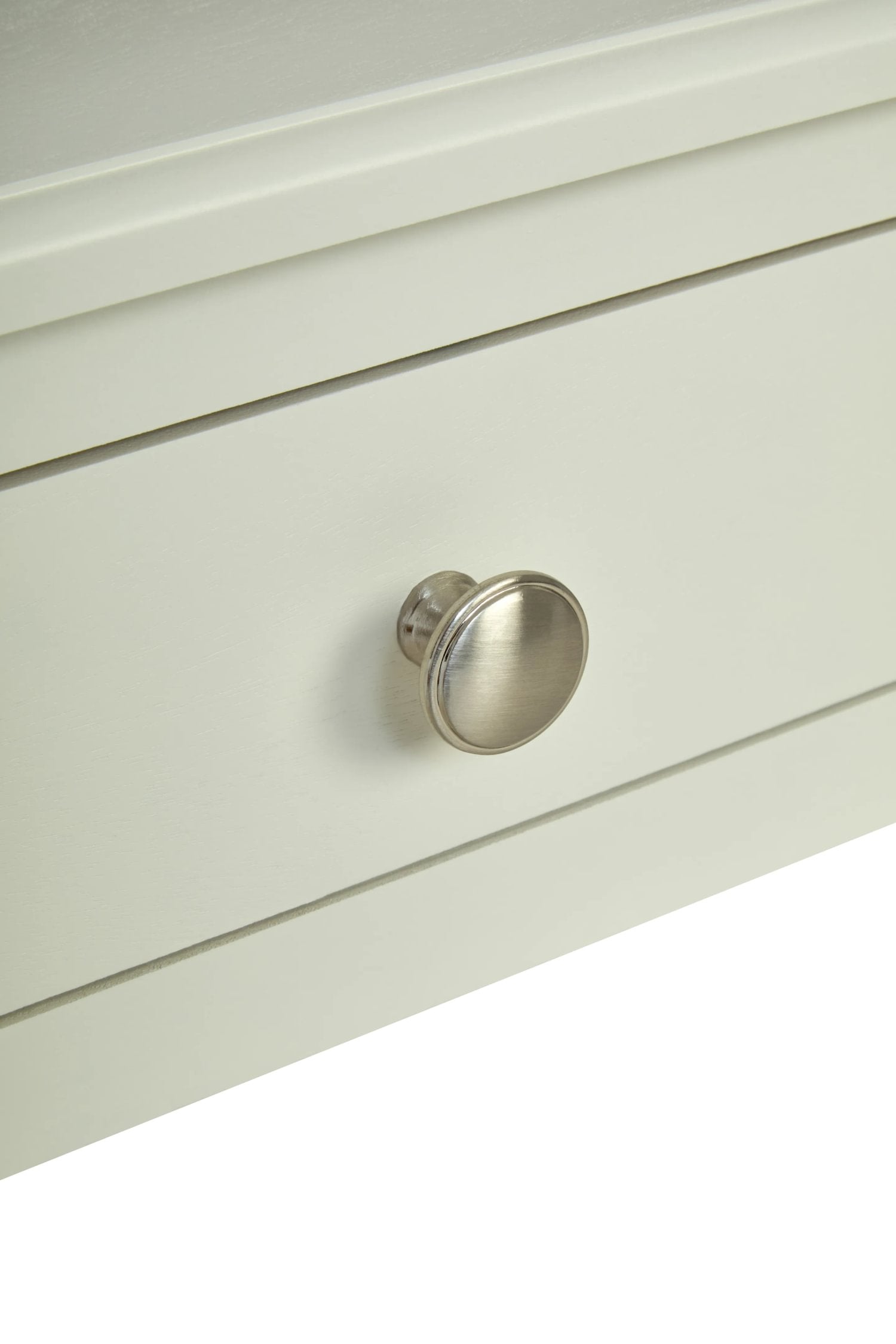 Chelsea Bobble Detail Ivory Wood 2 Drawer Console Table