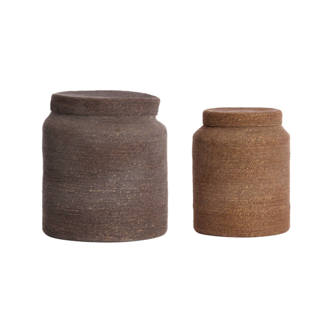 Betania Set of 2 Brown Seagrass Storage Baskets