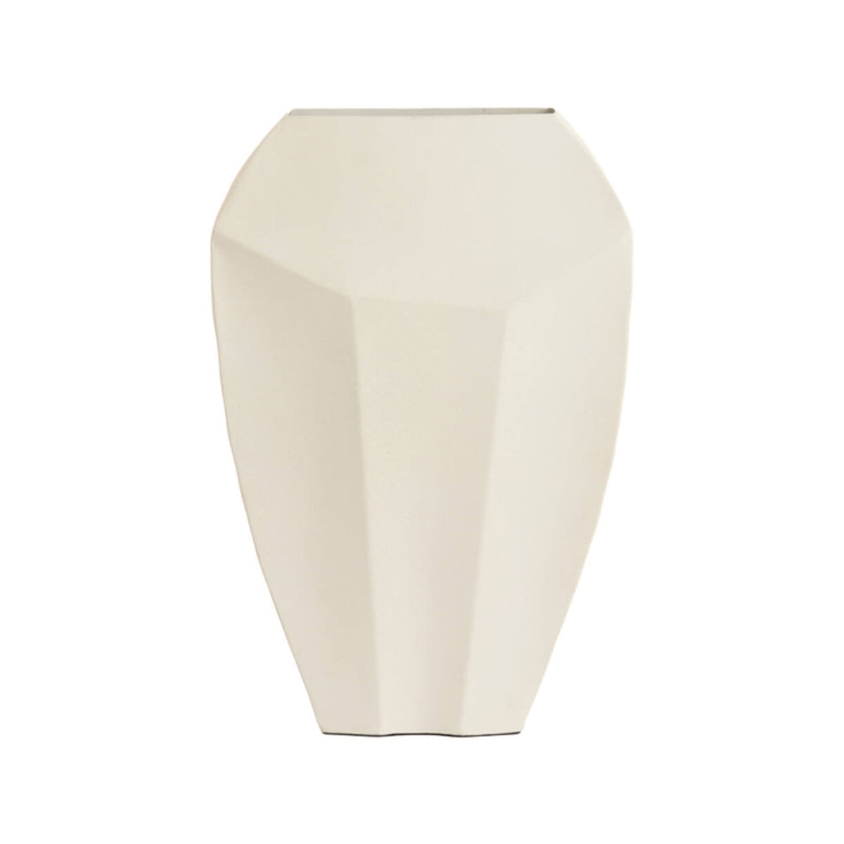 Cordoba Matt Cream Metal Vase 45cm