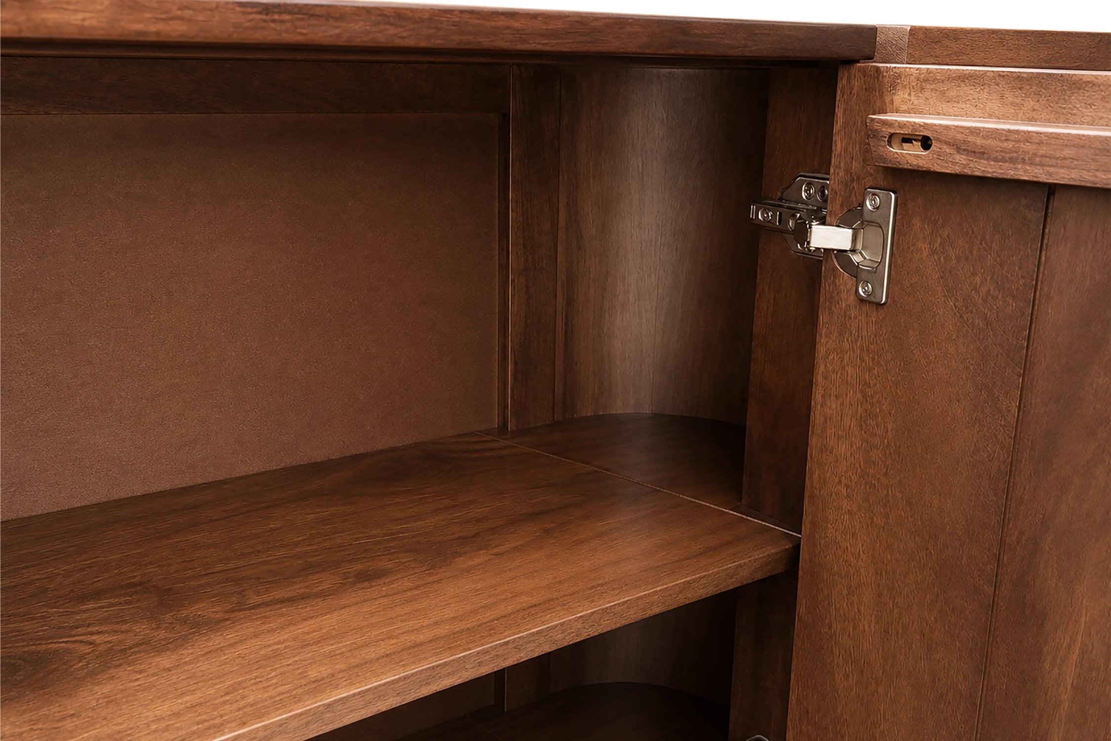 Colonnade Travertine & Mango Wood 2 Door Curved Sideboard