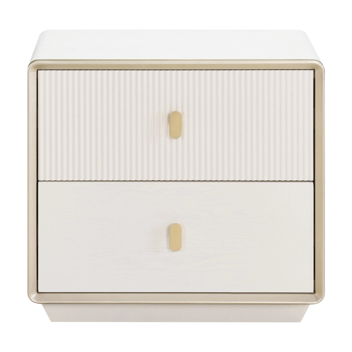 Eaton Ivory 2 Drawer Bedside Table